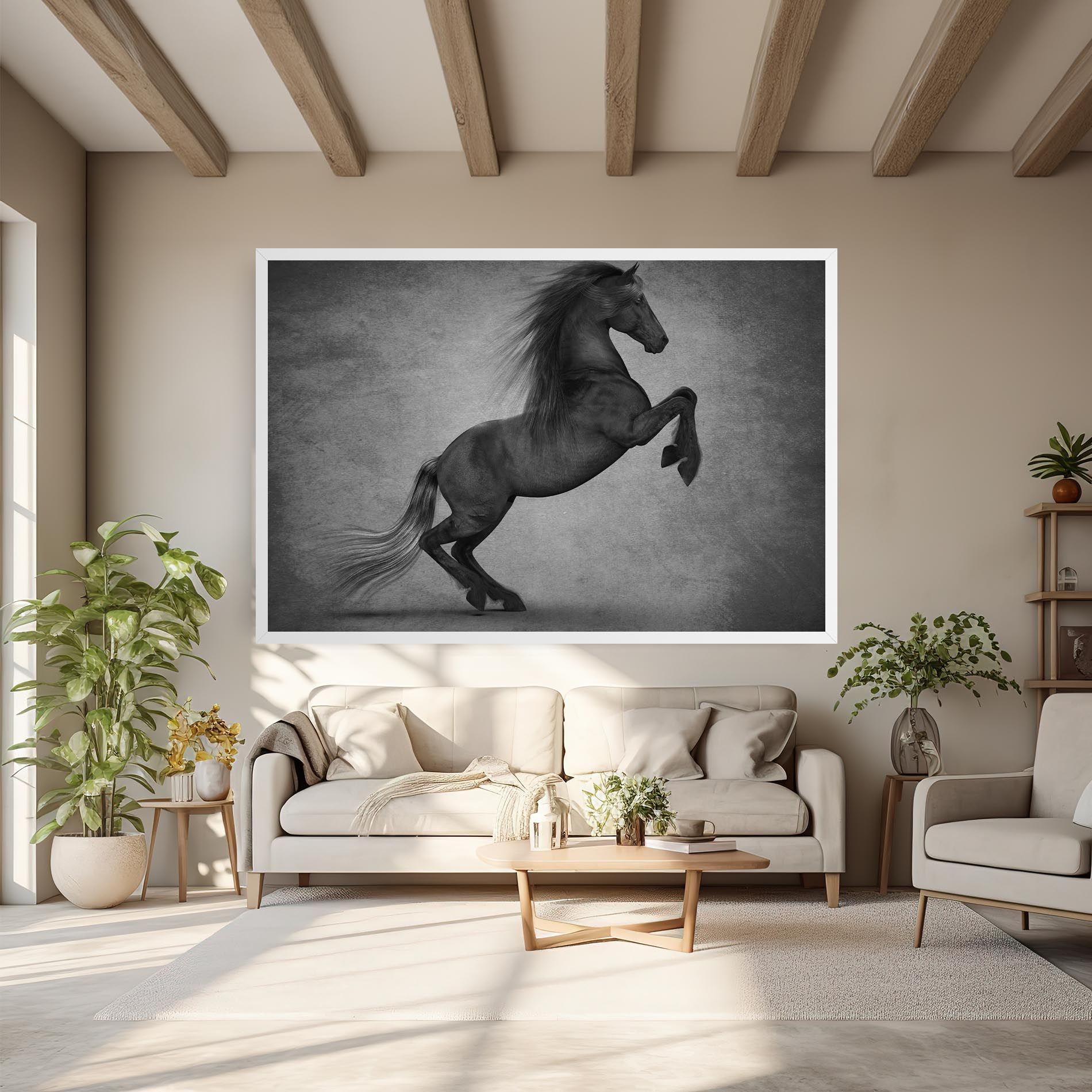 Black Horse Jumping mockup 6