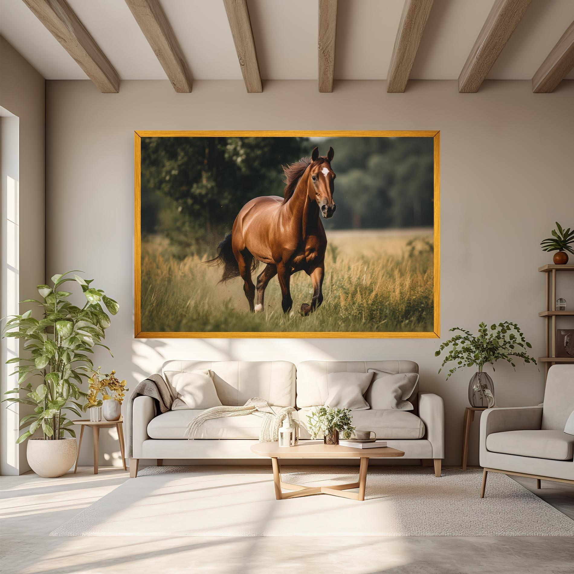 Vászonkép Wild Horse Running mockup 6