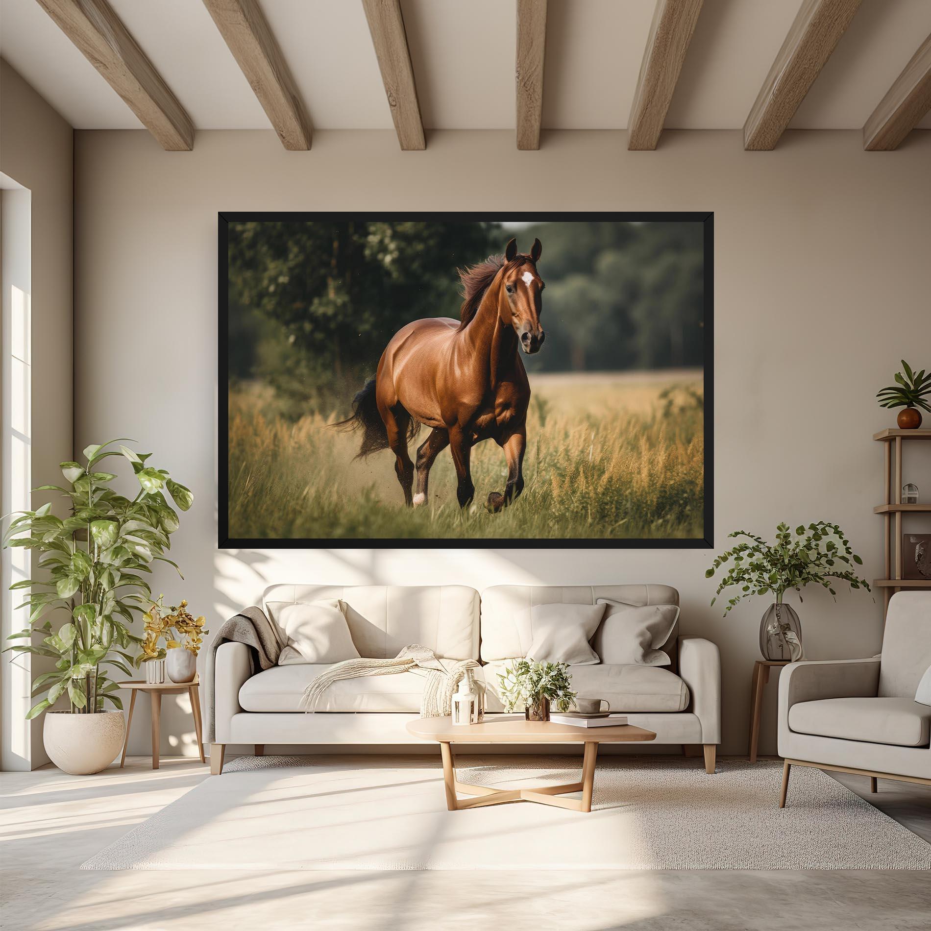 Vászonkép Wild Horse Running mockup 6