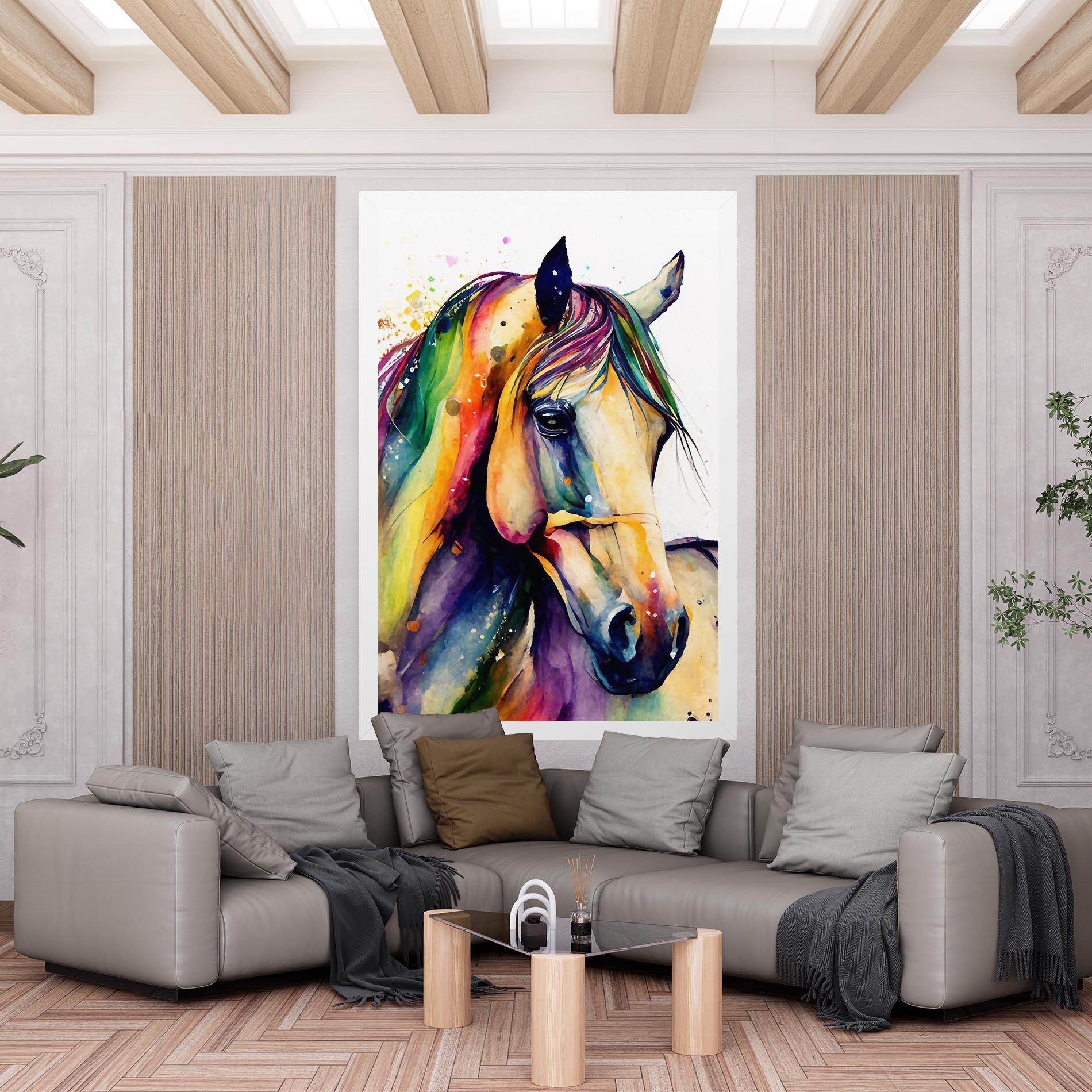 Vászonkép Colorful Horse mockup 6