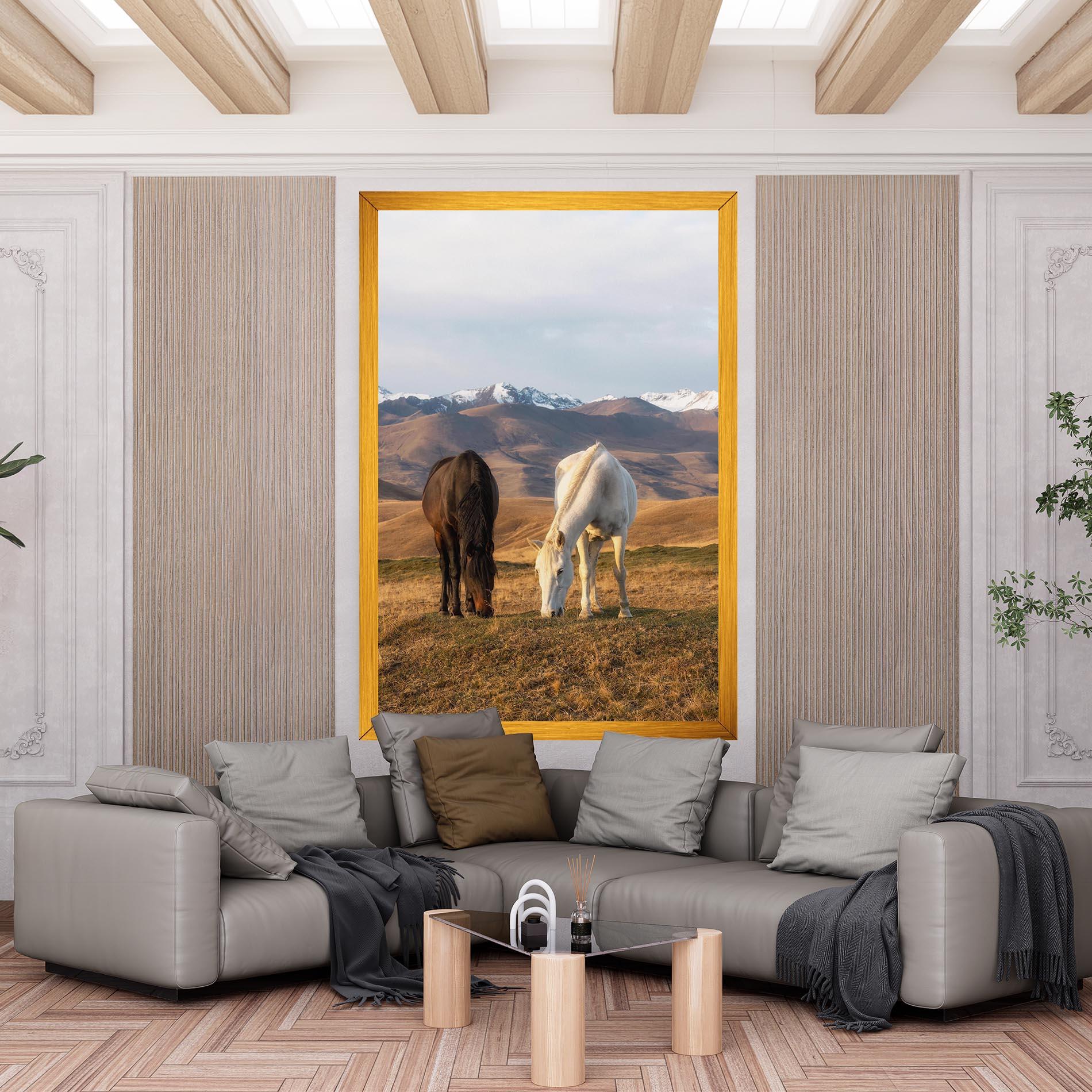Vászonkép Mountain Horses mockup 6