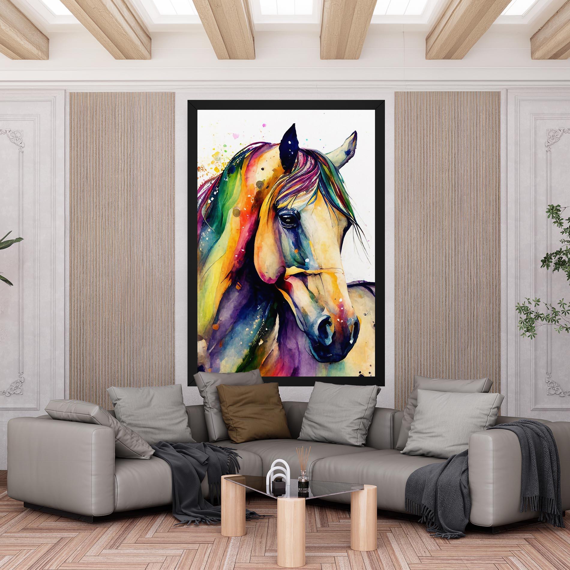 Vászonkép Colorful Horse mockup 6