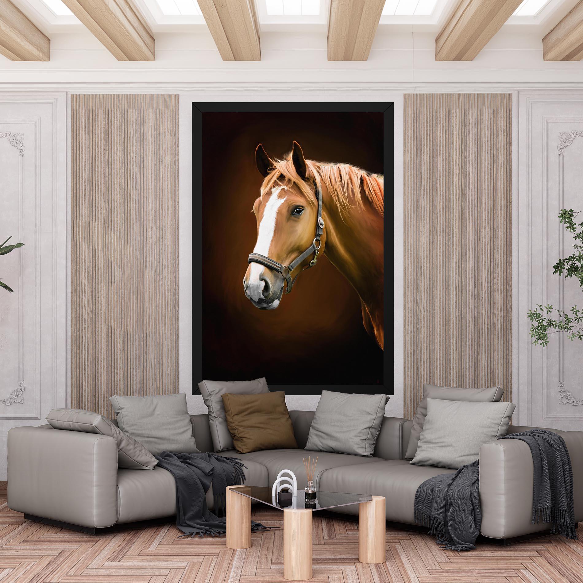 Vászonkép Digital Painted Horse mockup 6