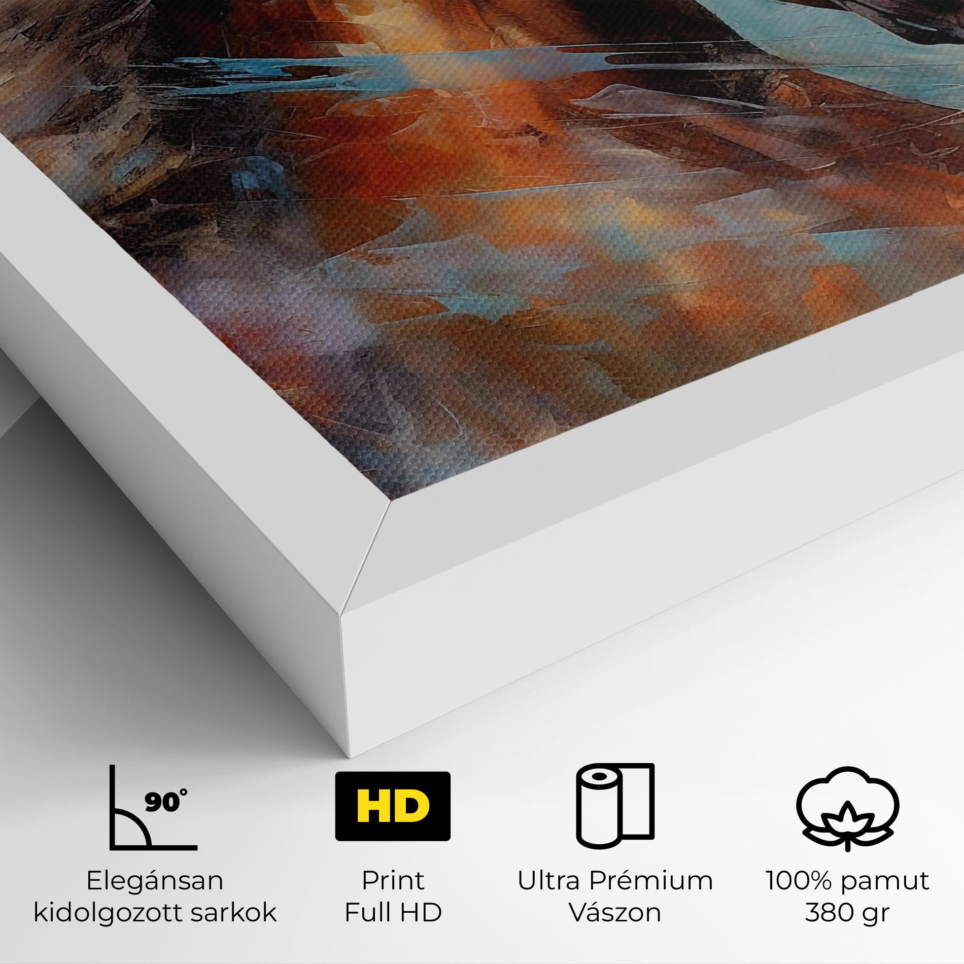 Vászonkép Beautiful Brown Horse mockup 4