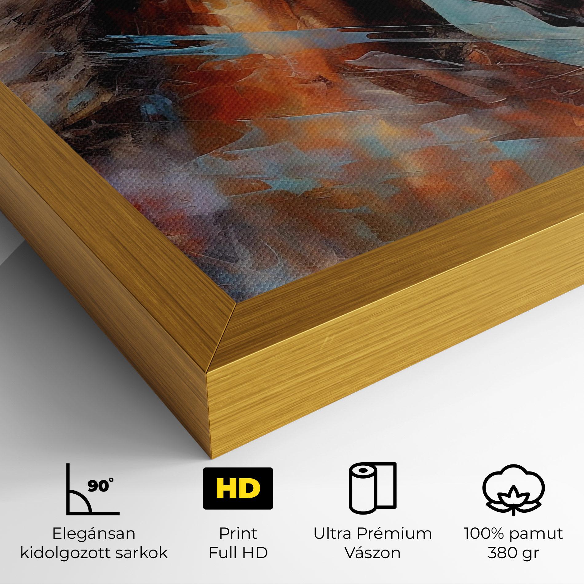 Vászonkép Beautiful Brown Horse mockup 4