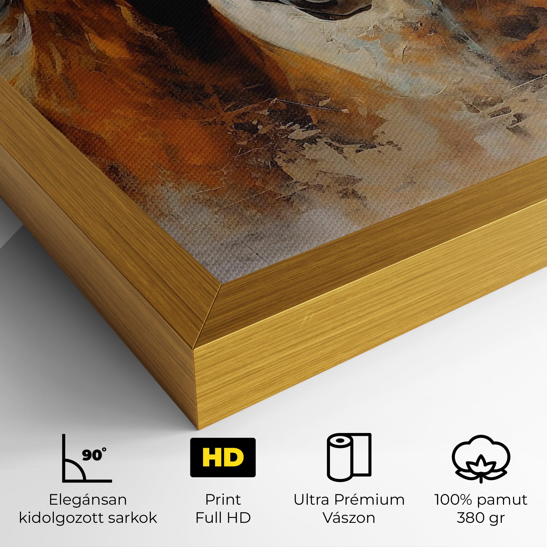 Vászonkép Brown Horses Staying mockup 4