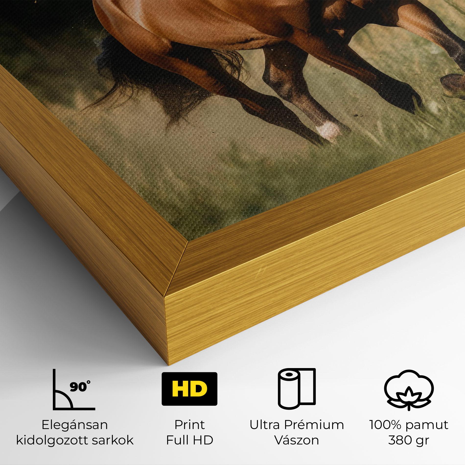 Vászonkép Wild Horse Running mockup 4