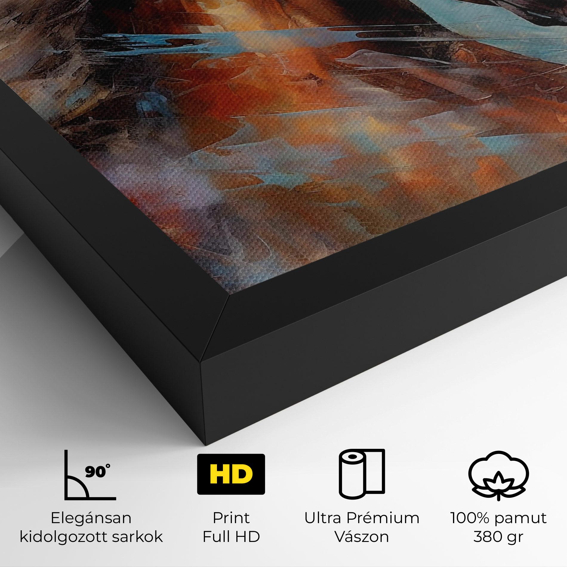 Vászonkép Beautiful Brown Horse mockup 4