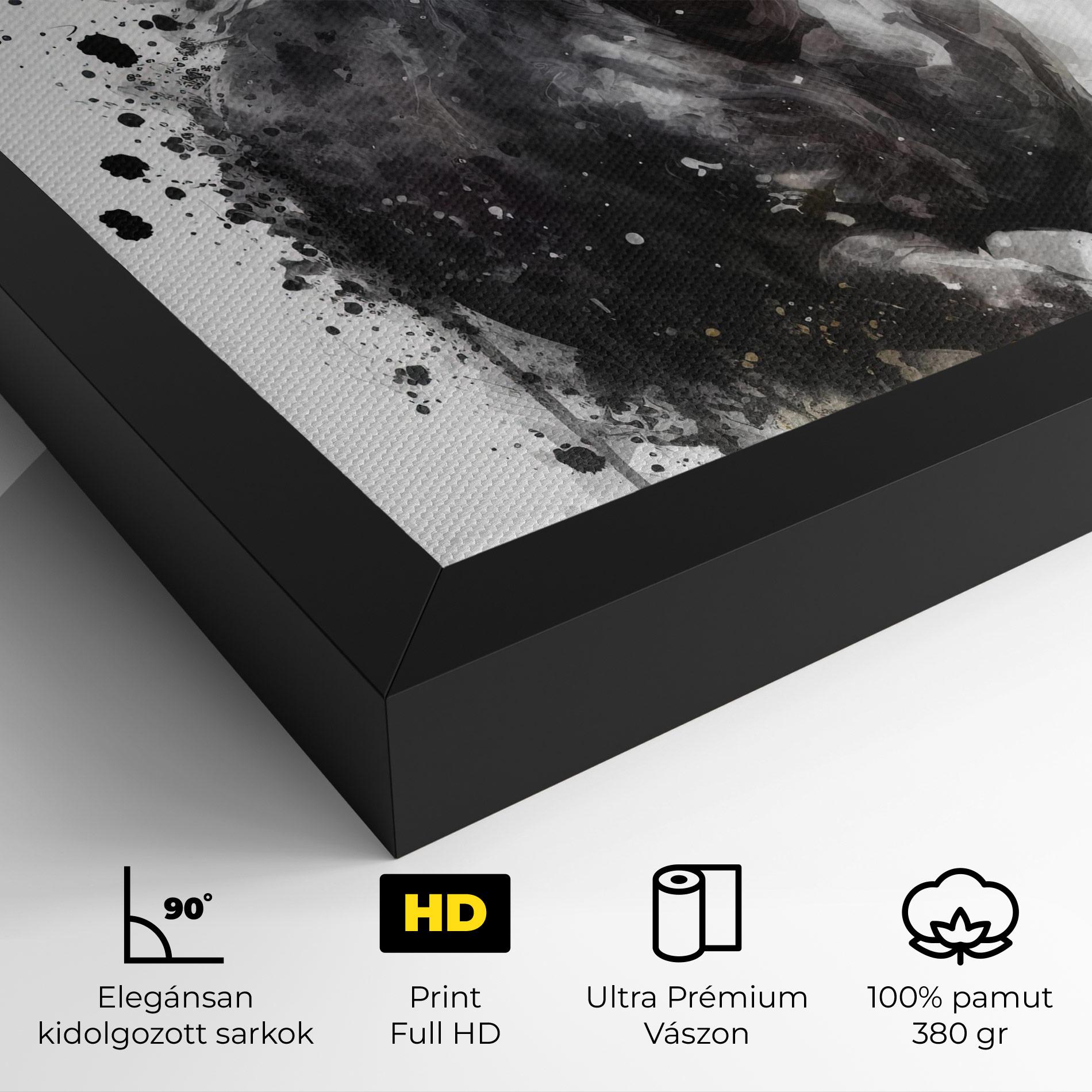 Vászonkép Black Horse mockup 4