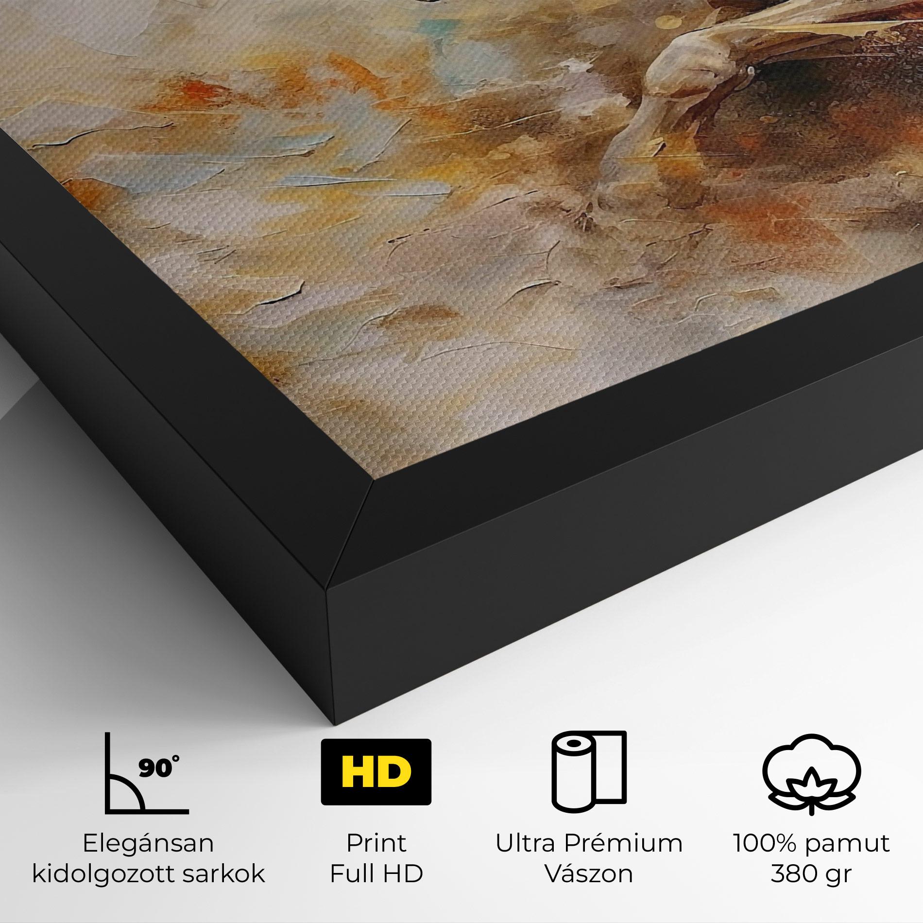 Vászonkép Brown Horse Running mockup 4