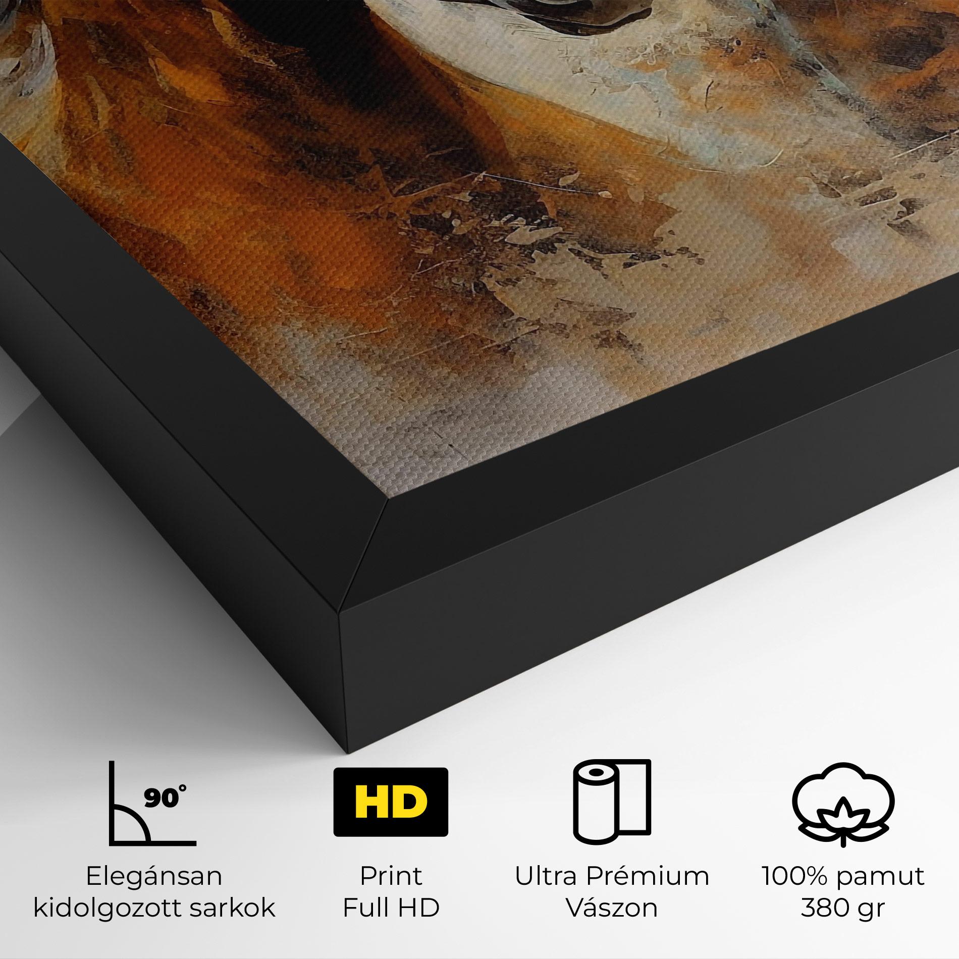 Vászonkép Brown Horses Staying mockup 4