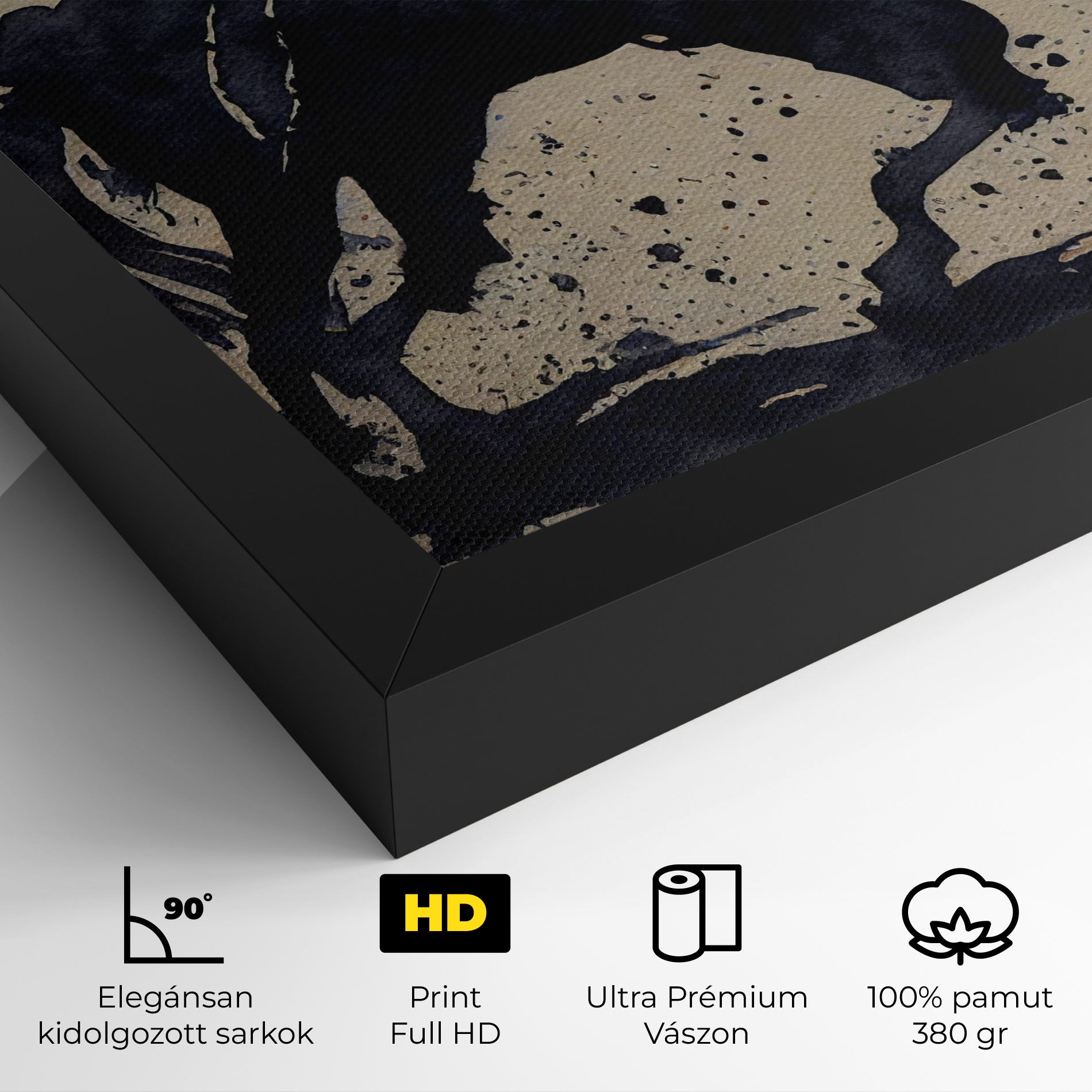 Watercolor Black Horse mockup 4