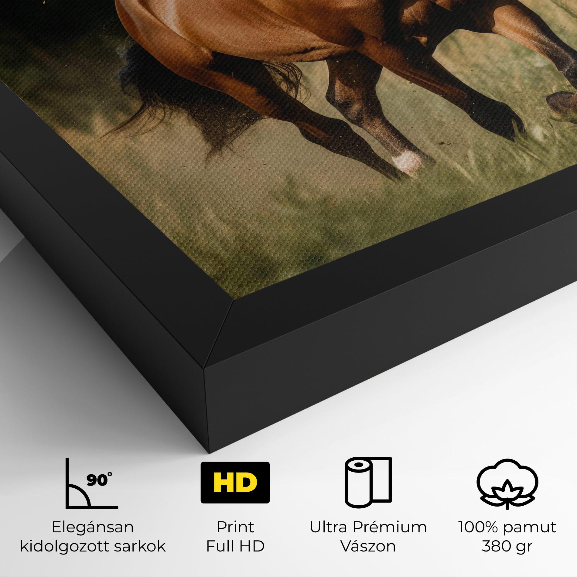 Vászonkép Wild Horse Running mockup 4