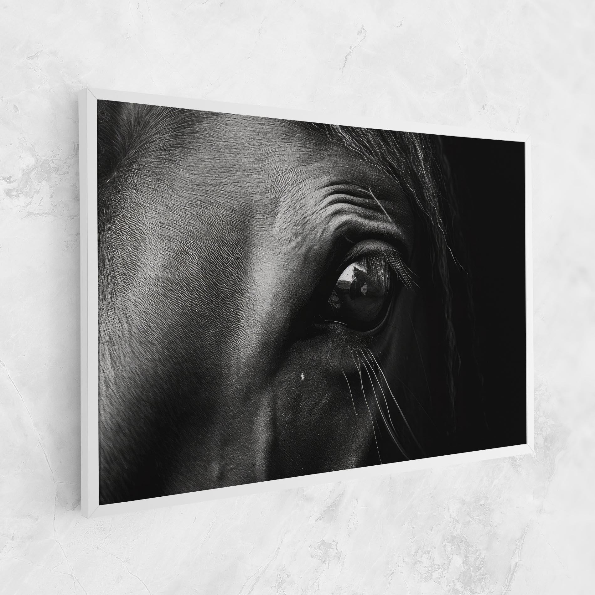 Vászonkép Black Horse Eye mockup 1