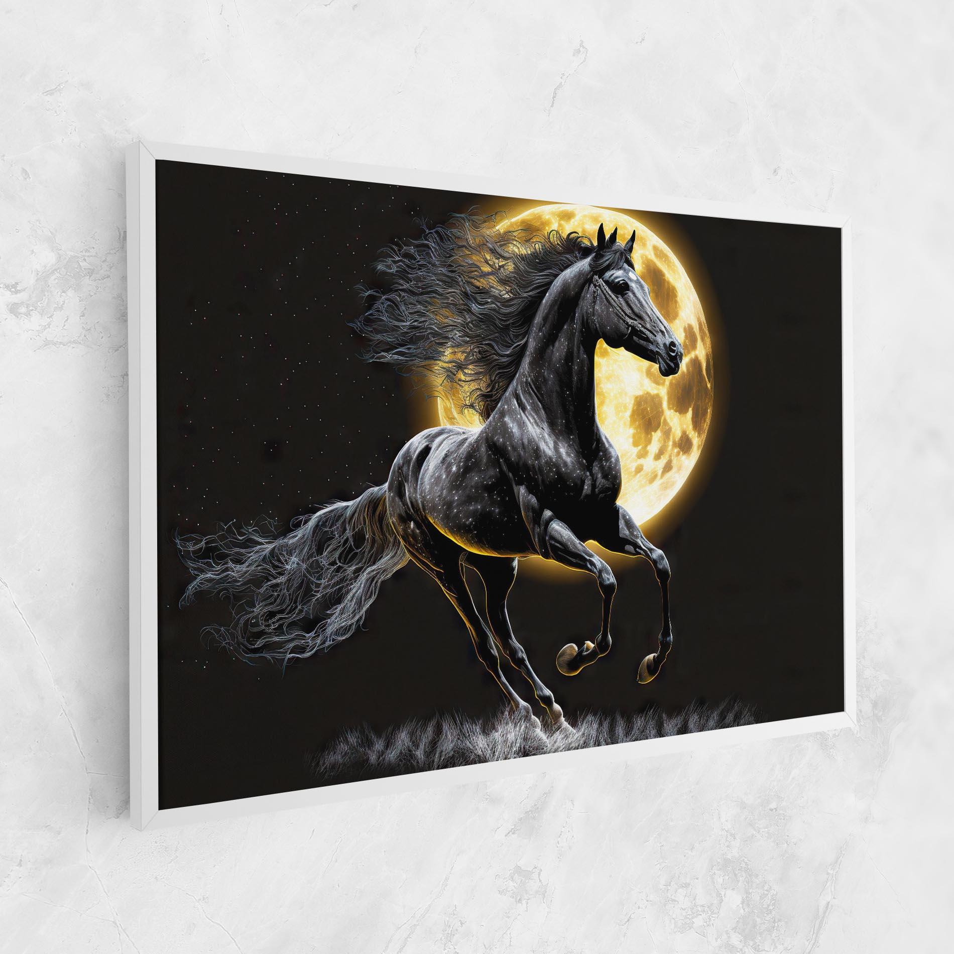 Vászonkép Gold Moon Horse mockup 1
