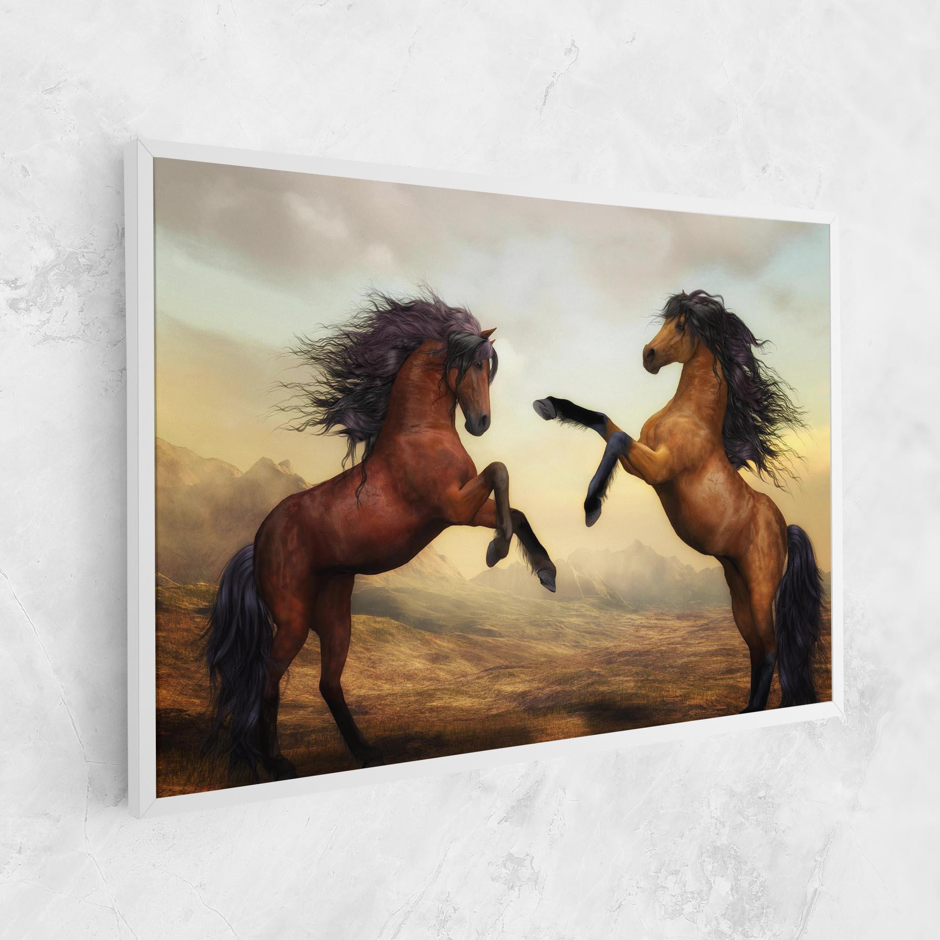 Vászonkép Two Horses mockup 1