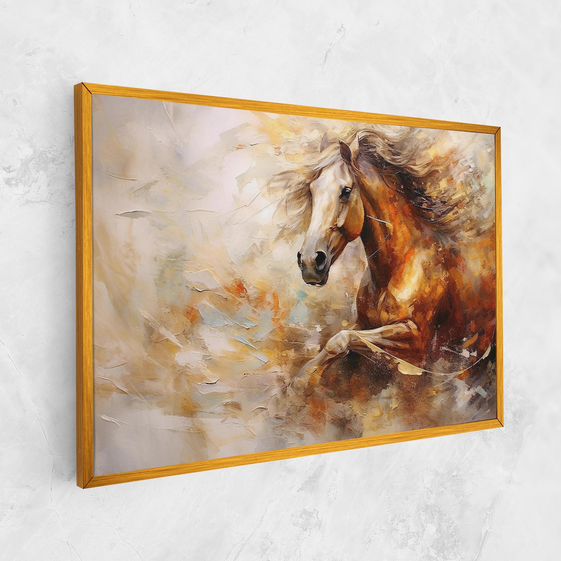 Vászonkép Brown Horse Running mockup 1