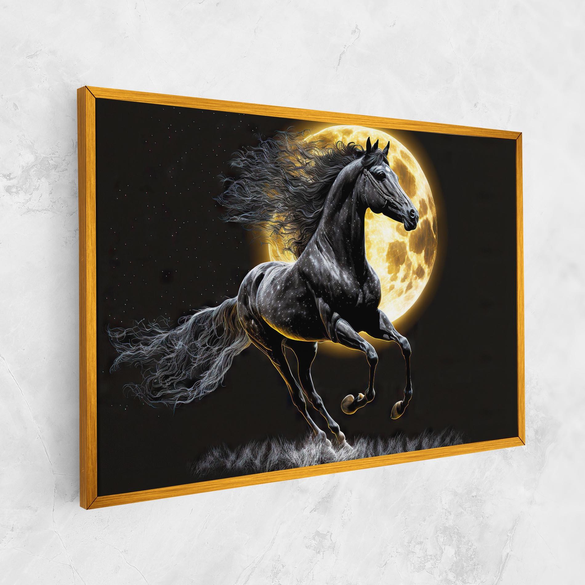 Vászonkép Gold Moon Horse mockup 1