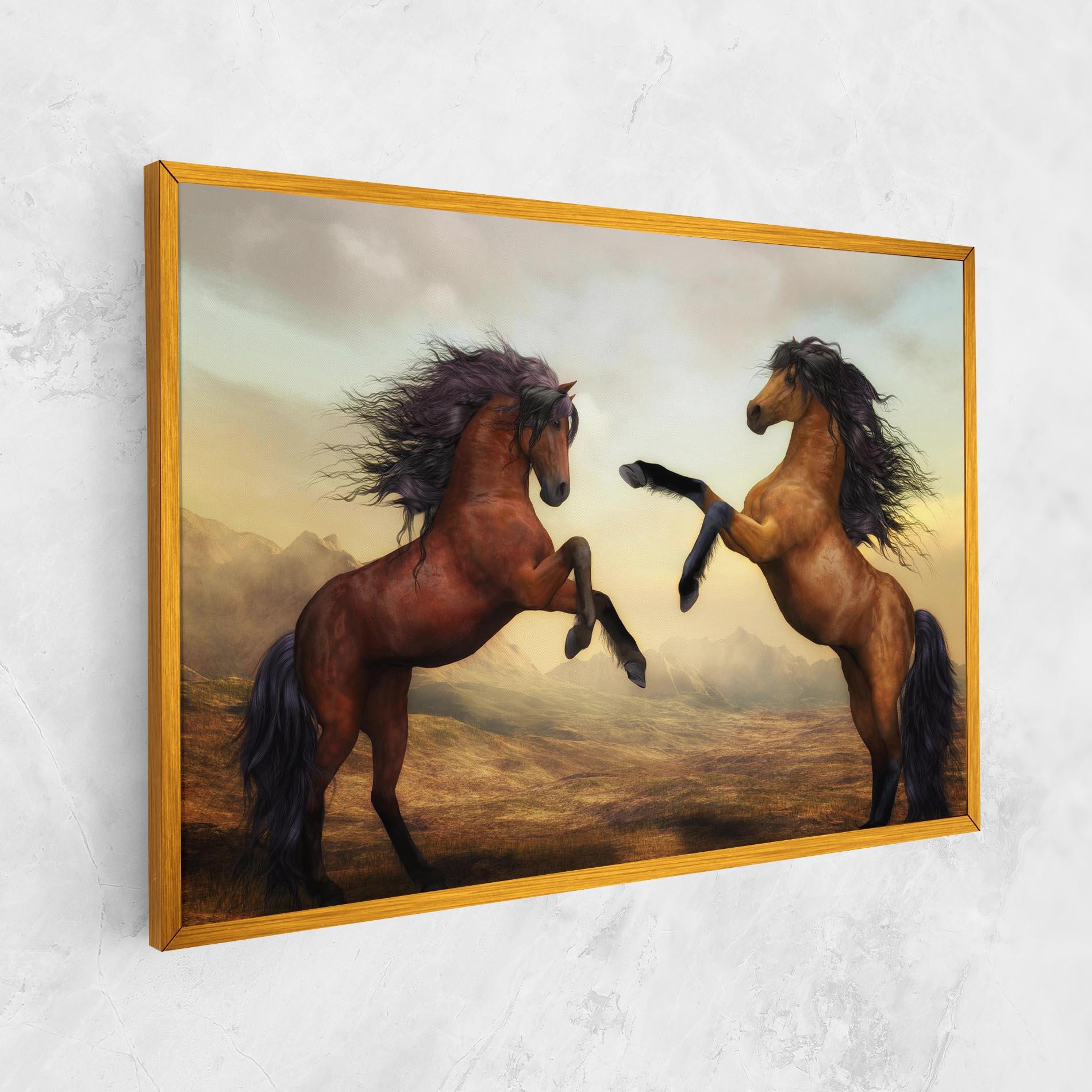 Vászonkép Two Horses mockup 1