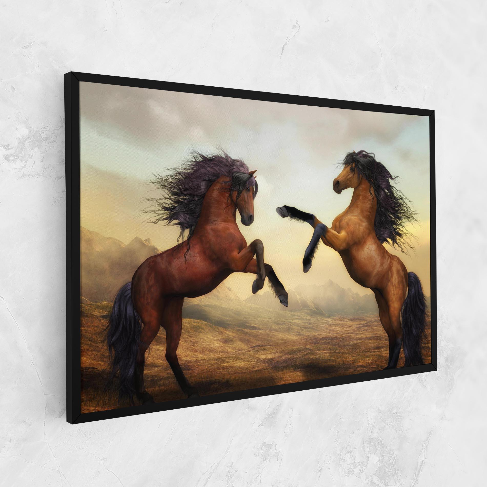 Vászonkép Two Horses mockup 1
