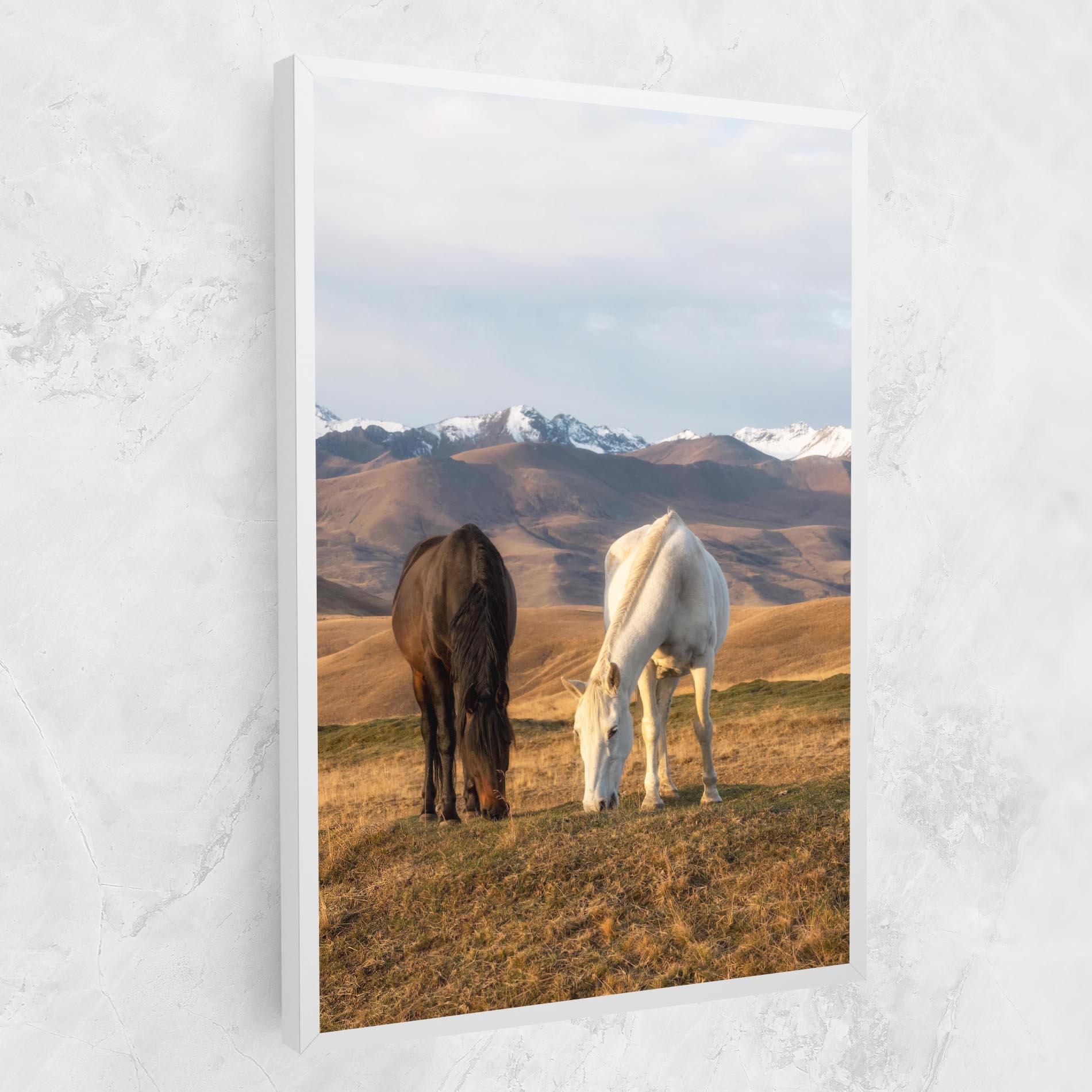 Vászonkép Mountain Horses mockup 1