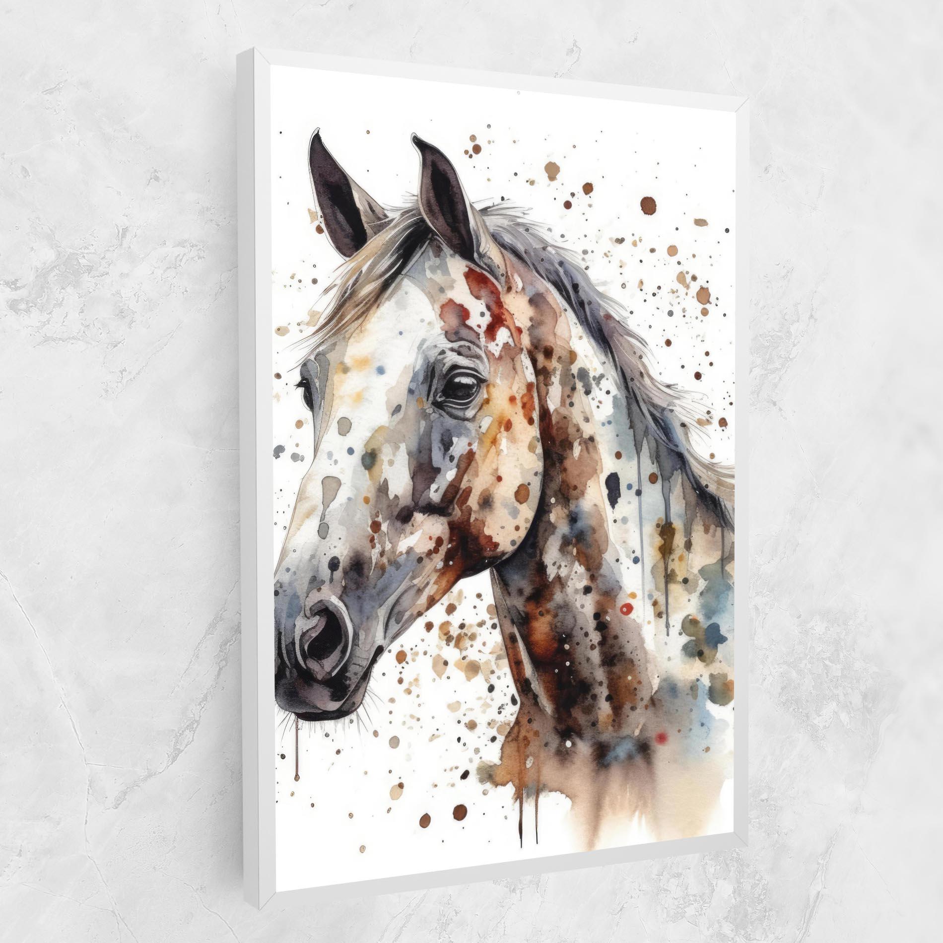 Vászonkép Watercolor Horse mockup 1