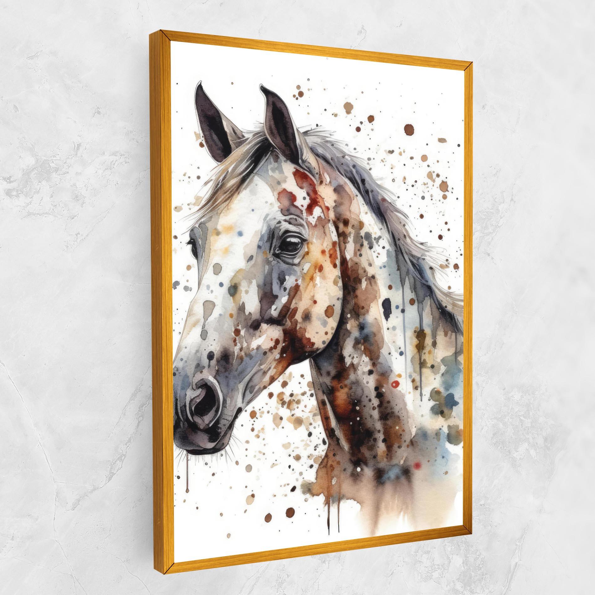 Vászonkép Watercolor Horse mockup 1