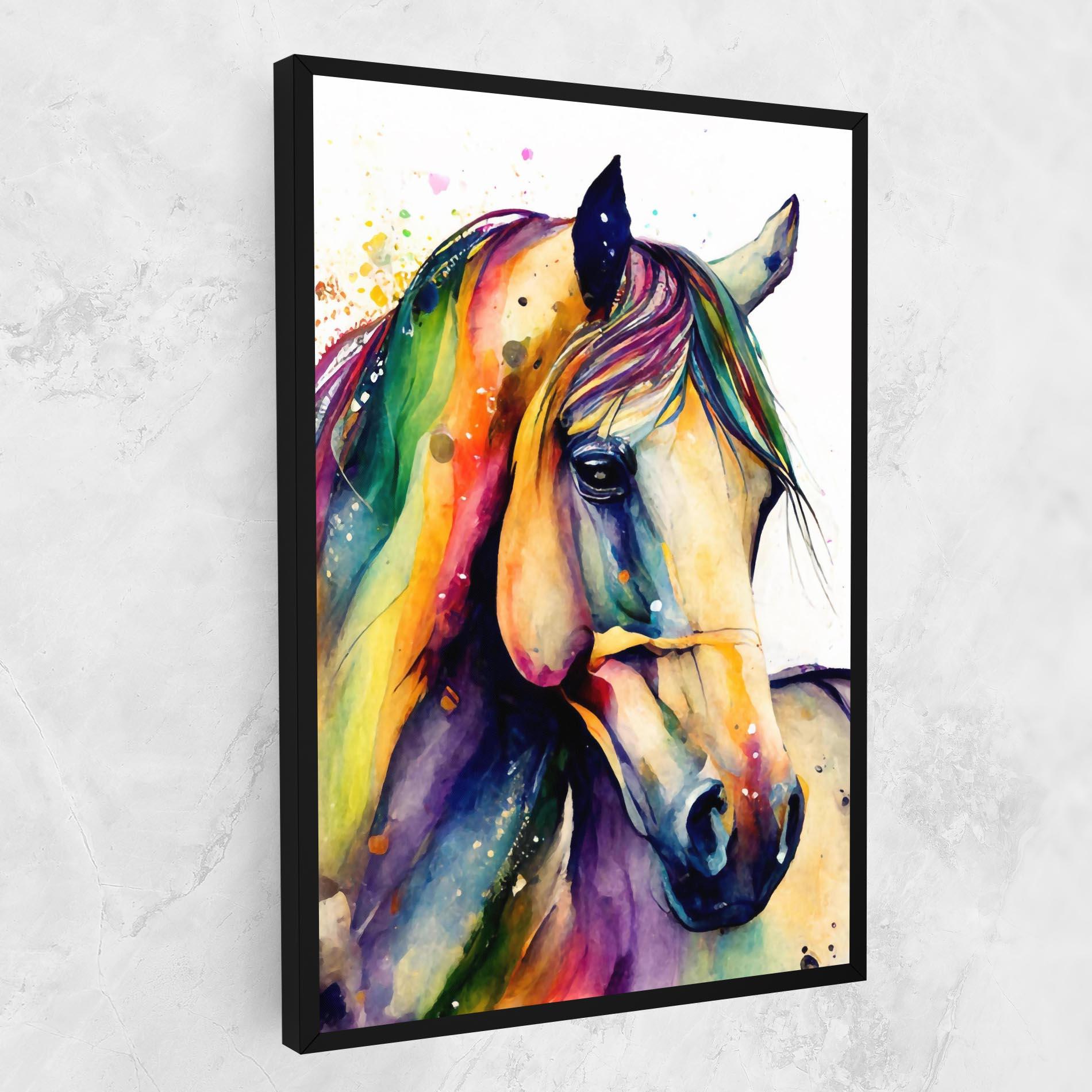 Vászonkép Colorful Horse mockup 1