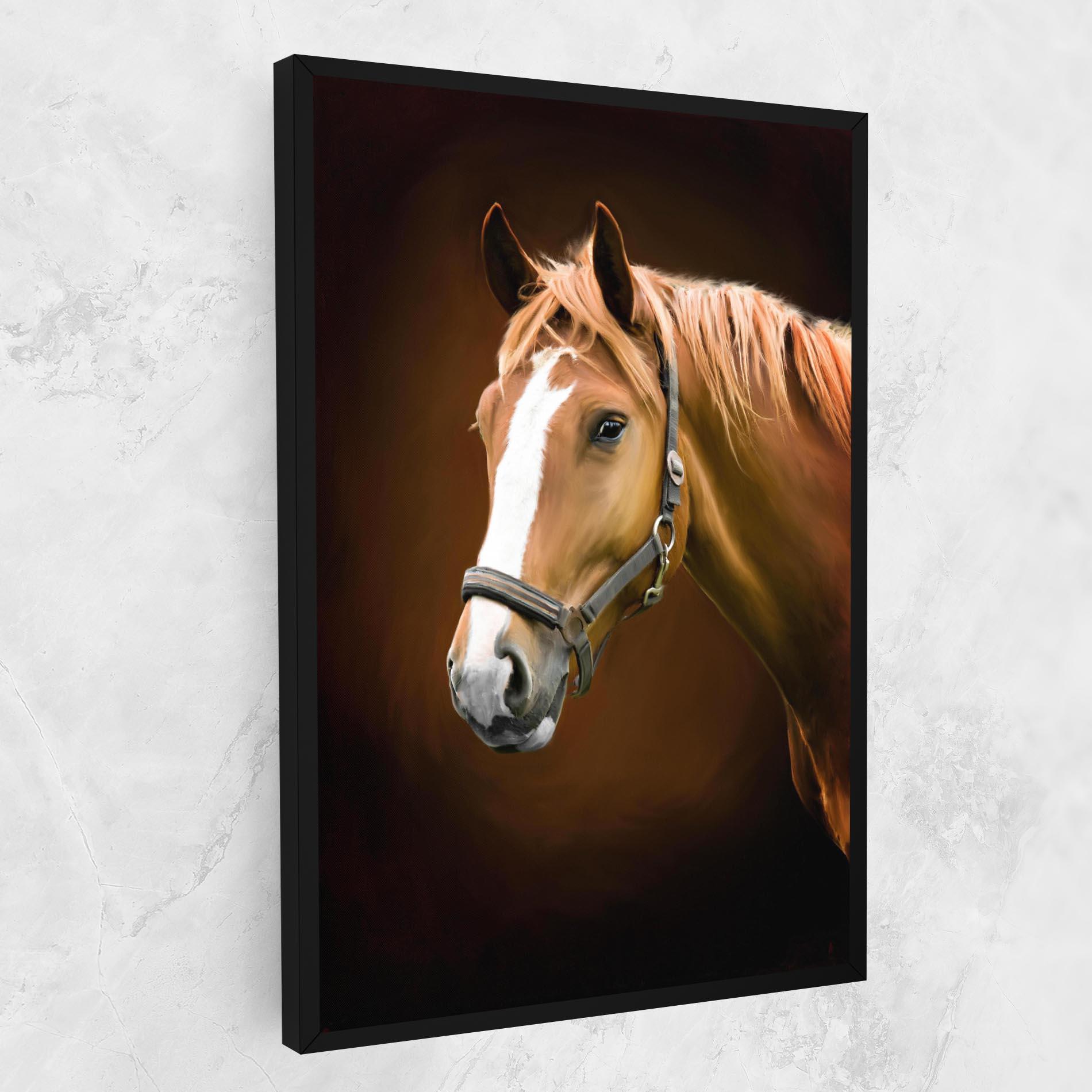 Vászonkép Digital Painted Horse mockup 1