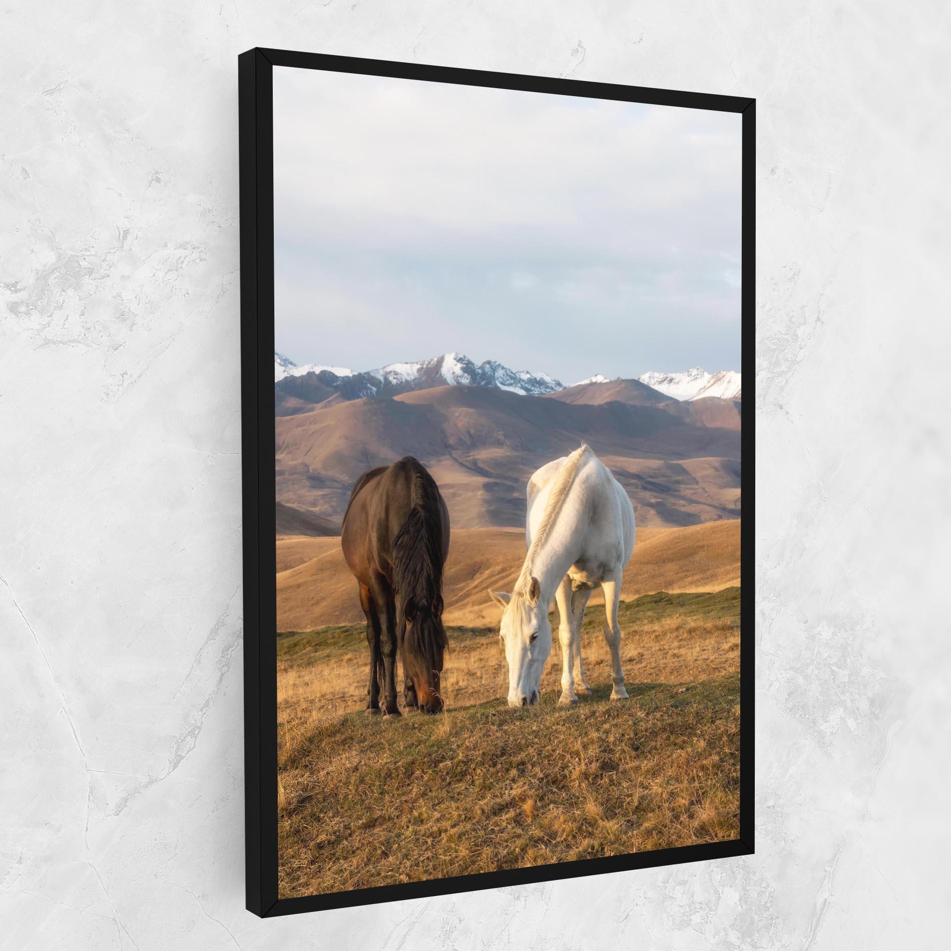 Vászonkép Mountain Horses mockup 1