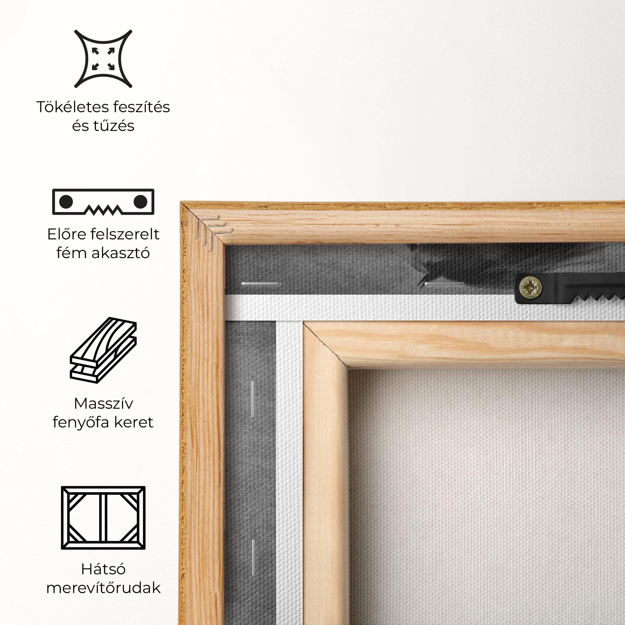 Vászonkép Black Horse Jumping mockup 5