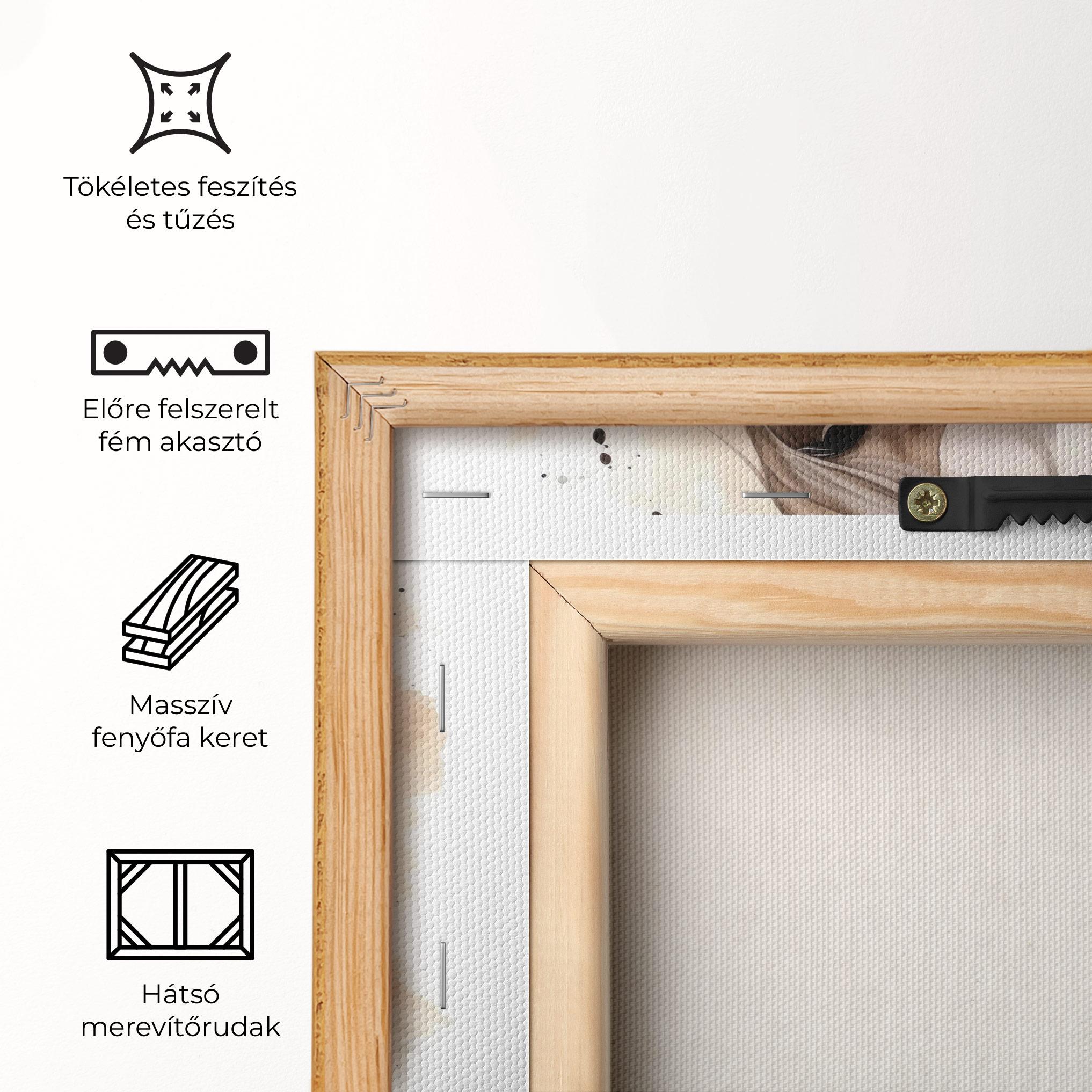 Vászonkép Flower Brown Horse mockup 5