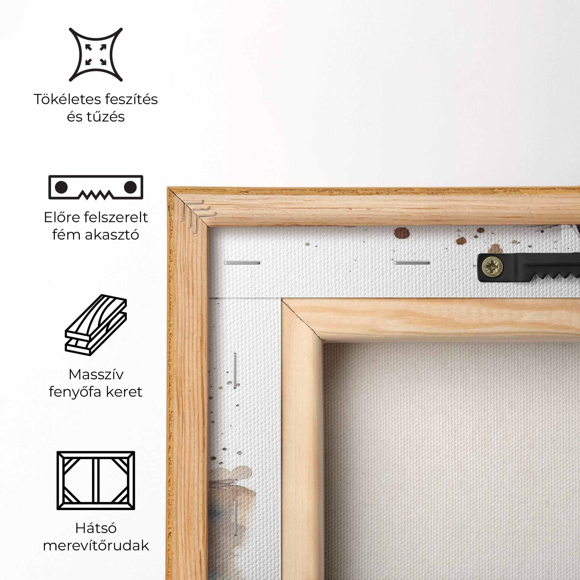 Vászonkép Watercolor Horse mockup 5