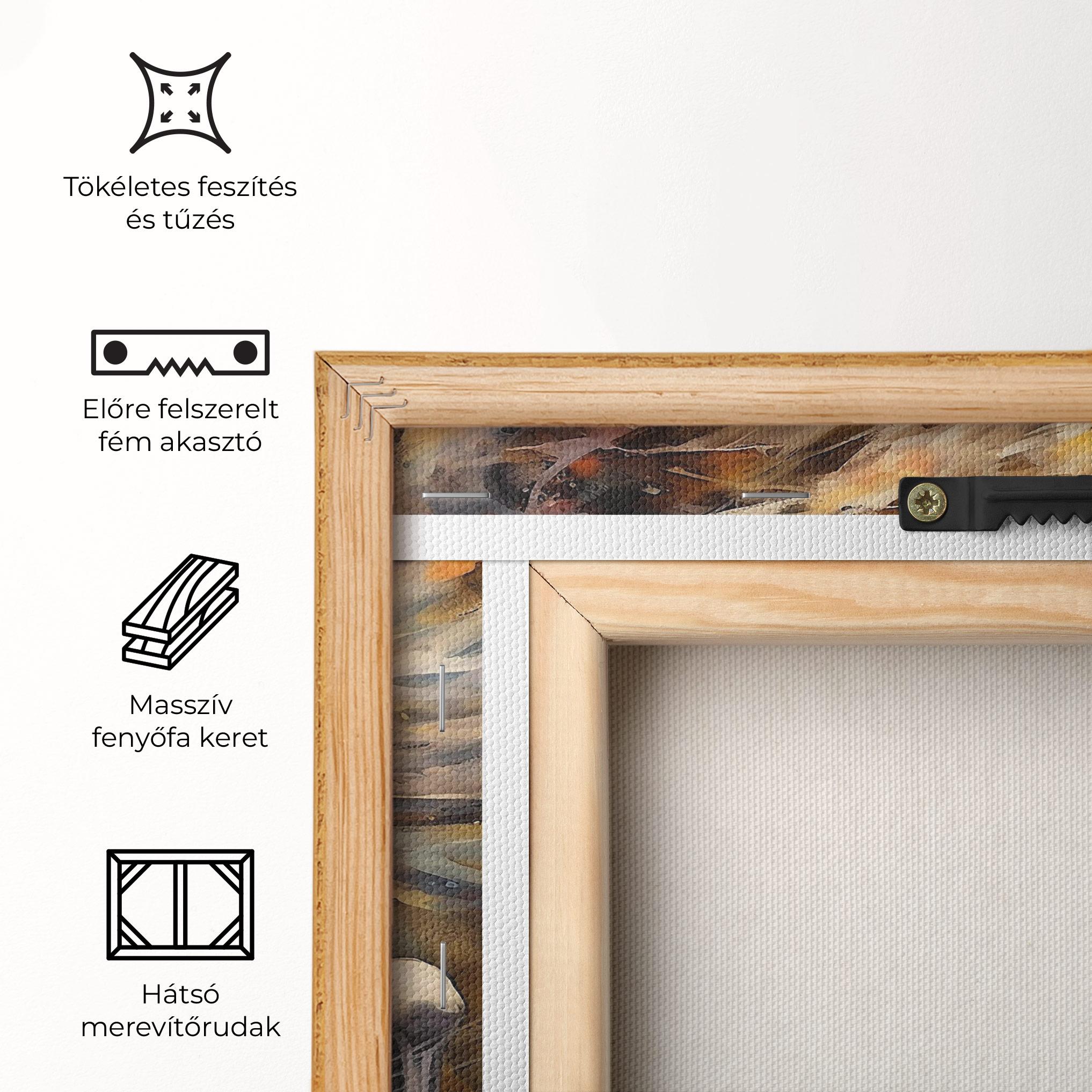 Vászonkép White Horse Painting mockup 5