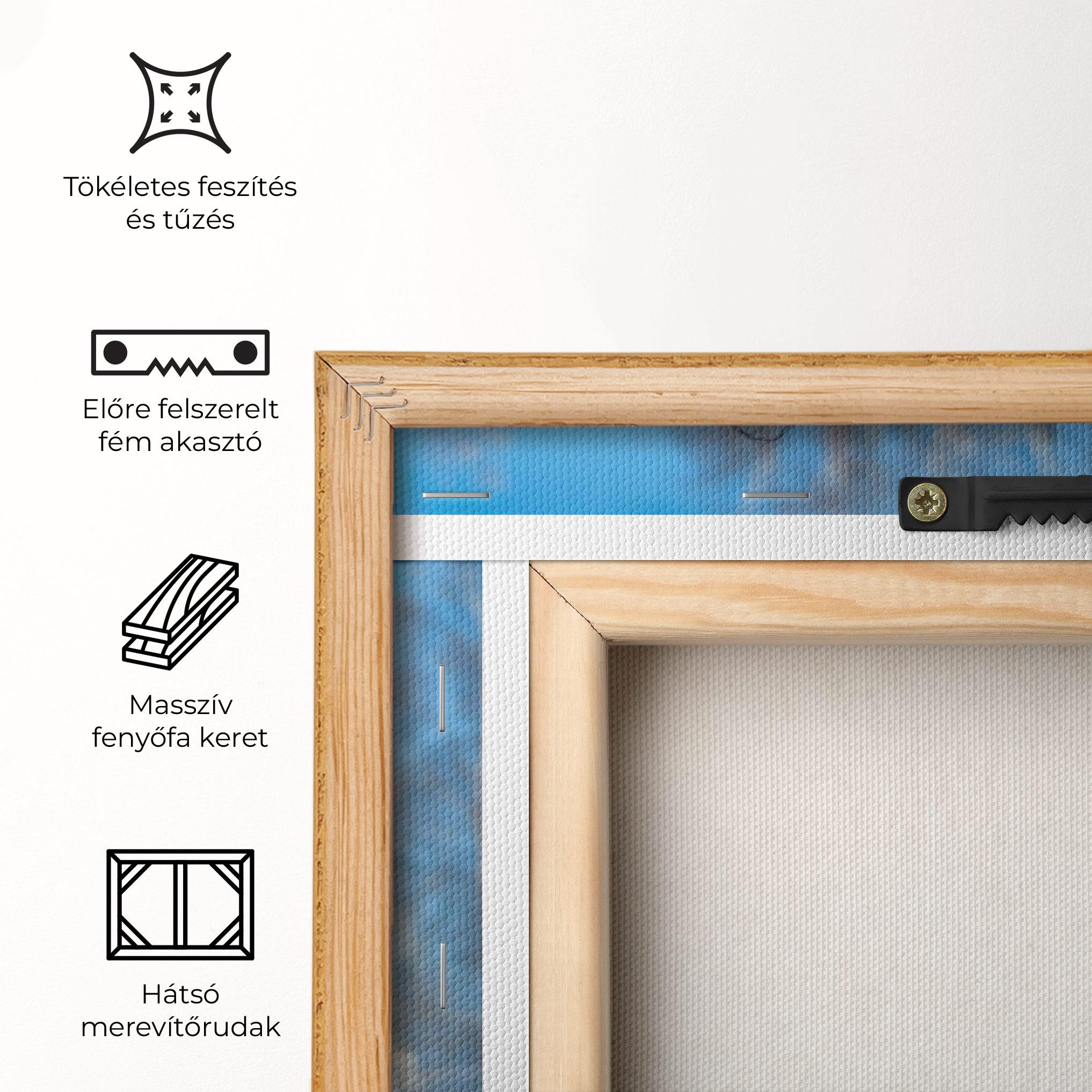 Vászonkép Wild Black Hair Horse mockup 5