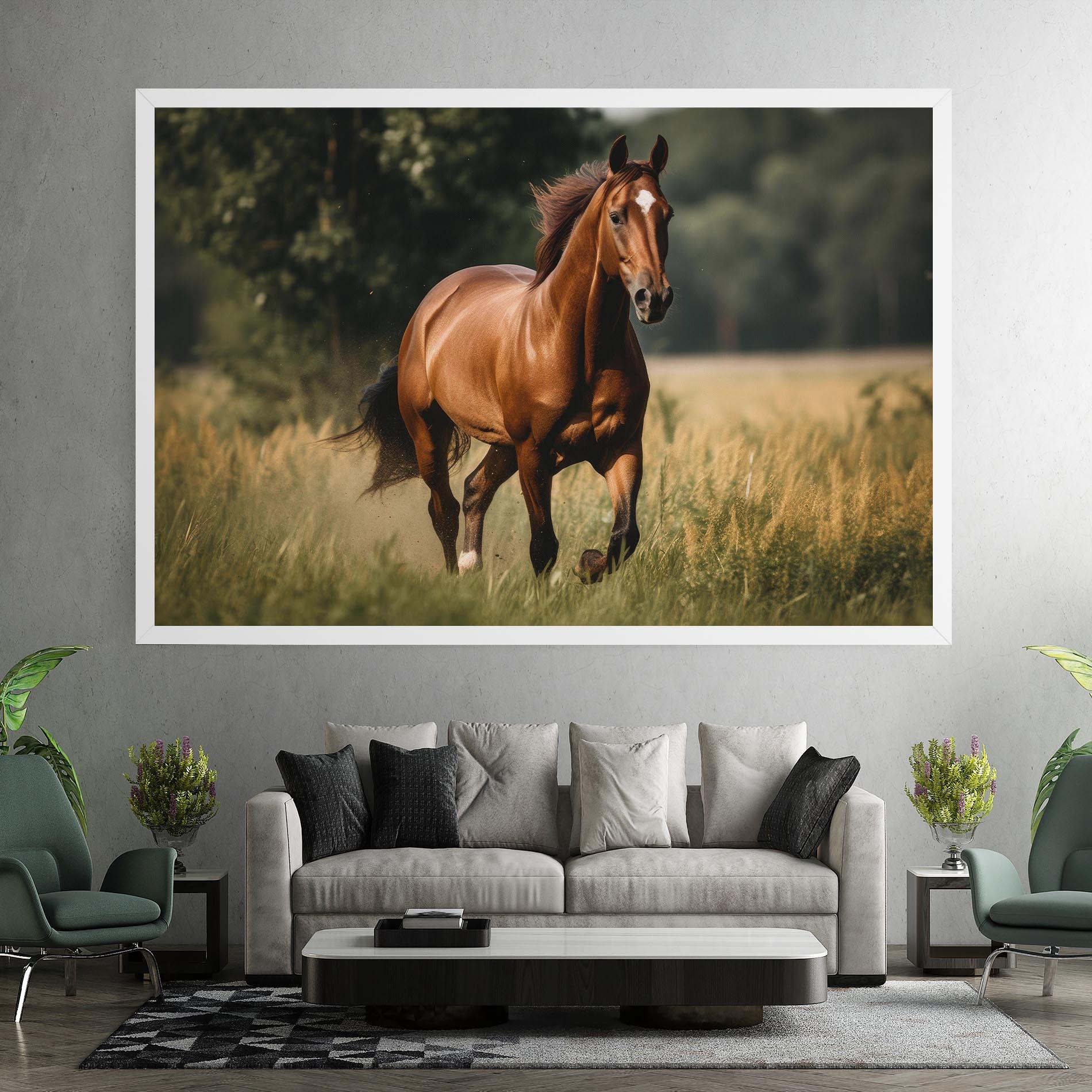 Vászonkép Wild Horse Running mockup 7