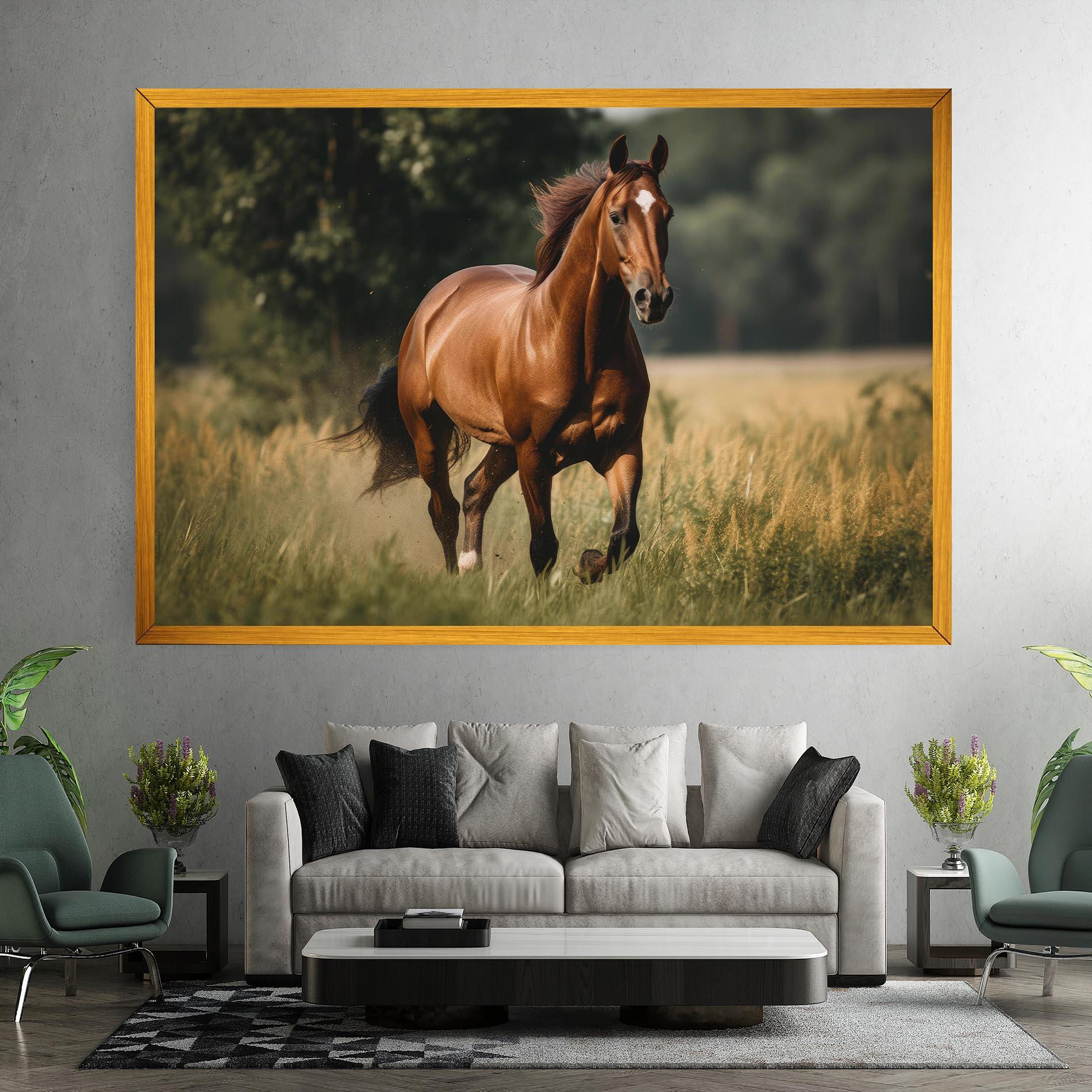 Vászonkép Wild Horse Running mockup 7