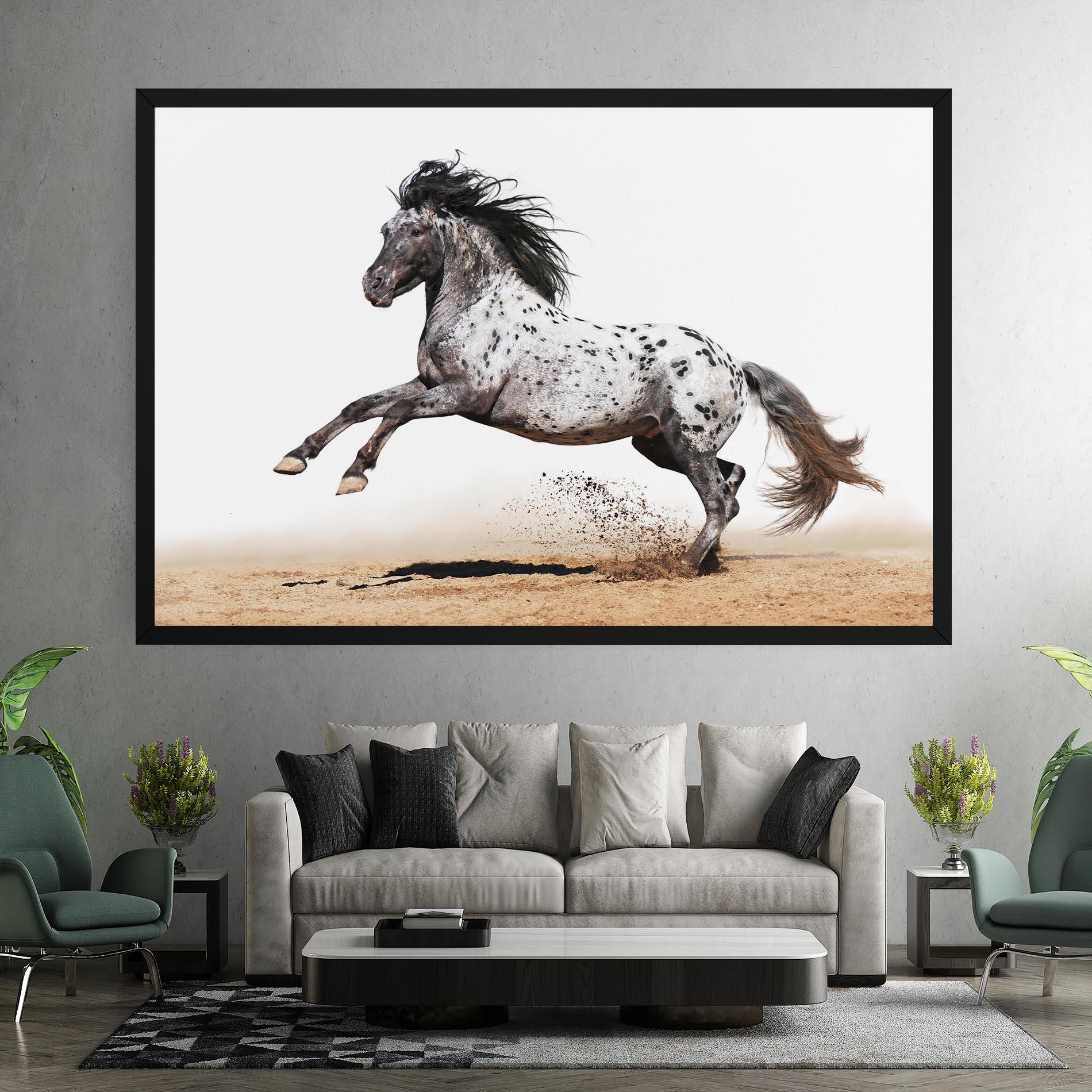 Vászonkép Appaloosa Horse Running mockup 7