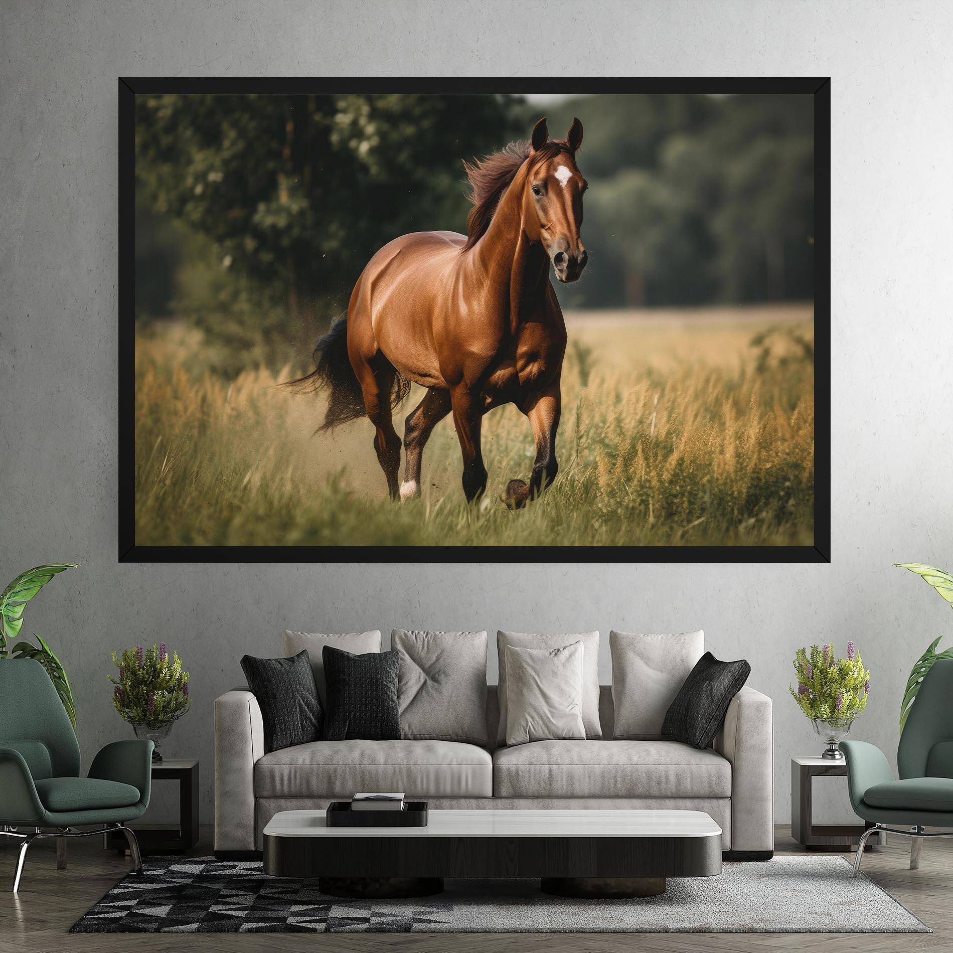 Vászonkép Wild Horse Running mockup 7