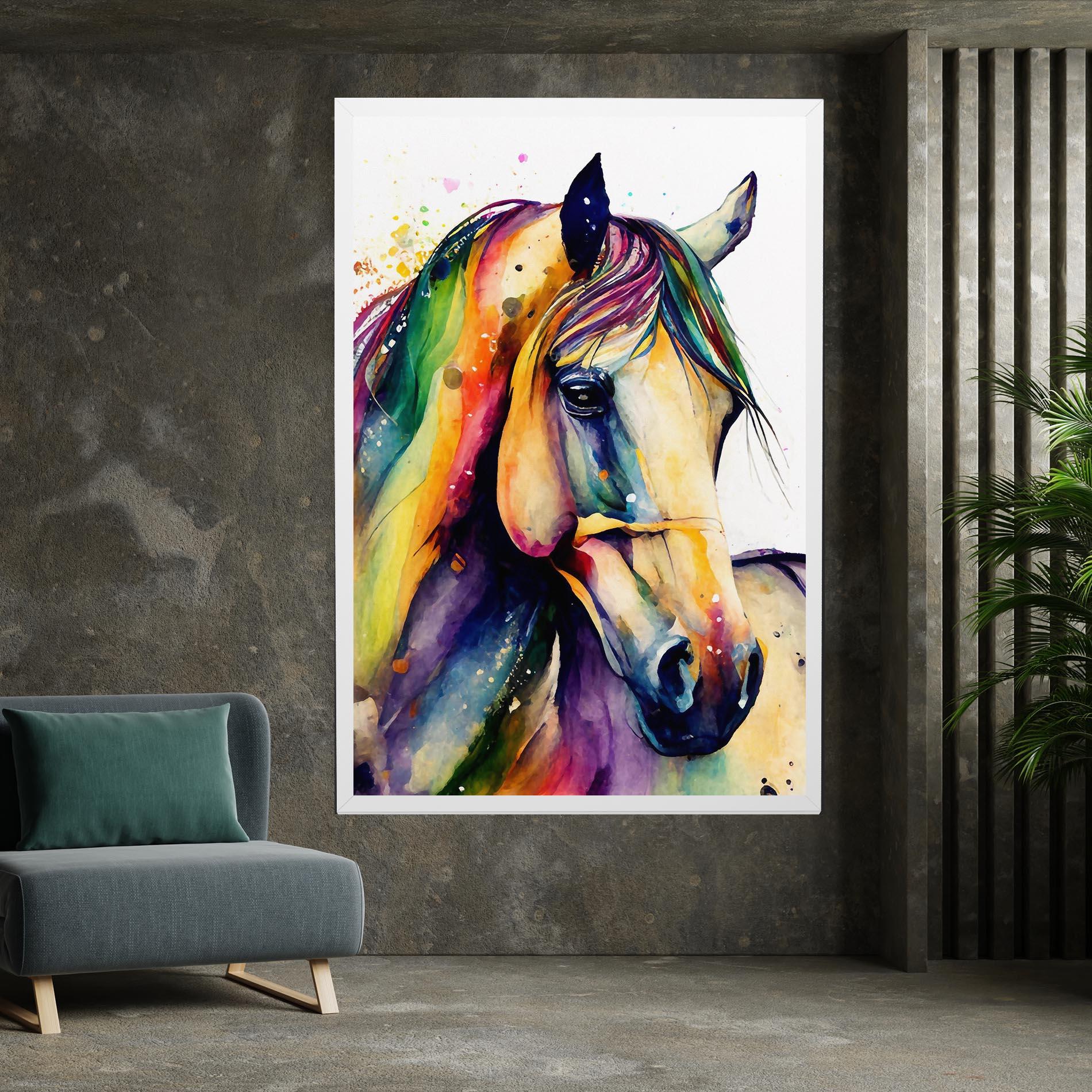 Vászonkép Colorful Horse mockup 7