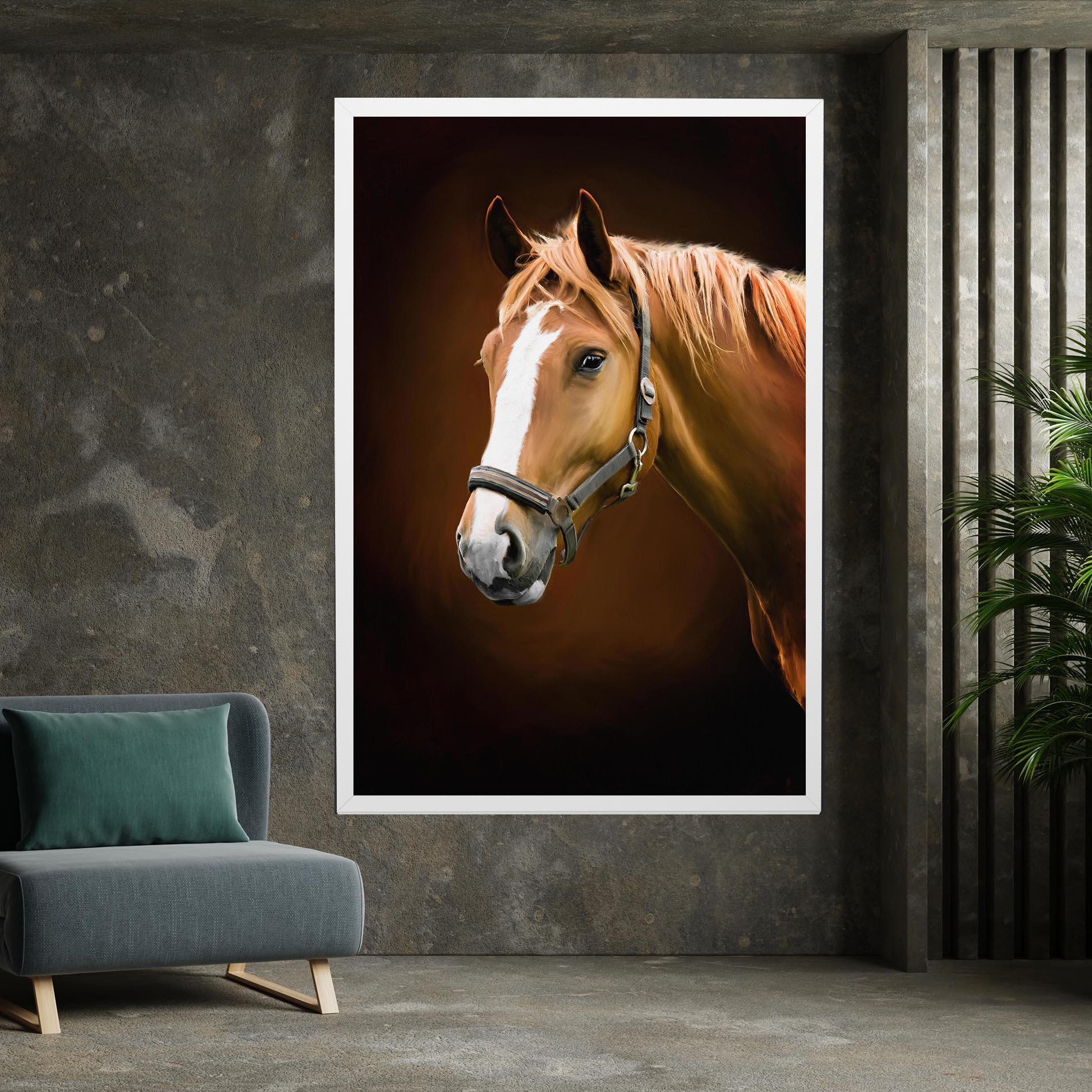 Vászonkép Digital Painted Horse mockup 7