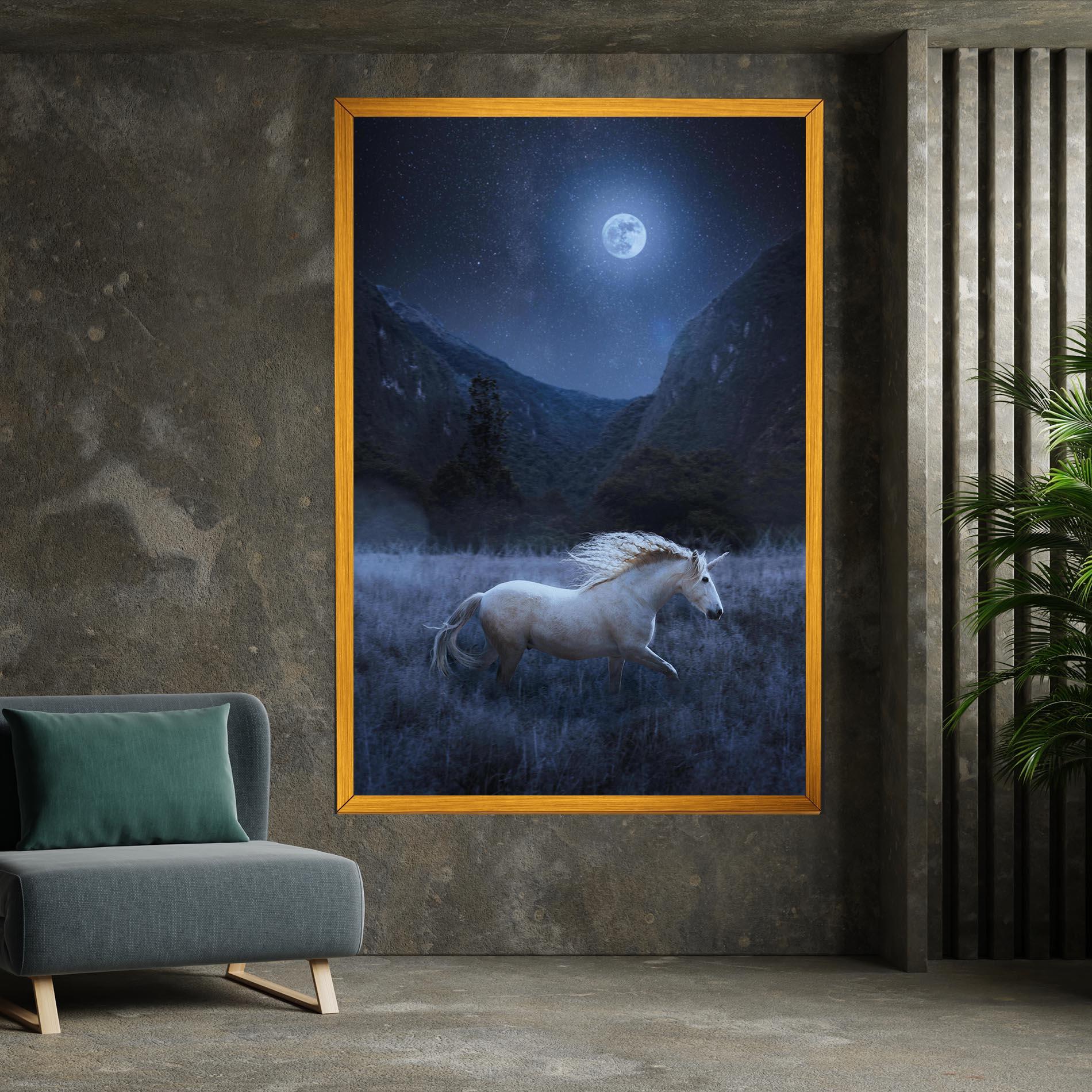 Vászonkép Blue Moon Unicorn mockup 7