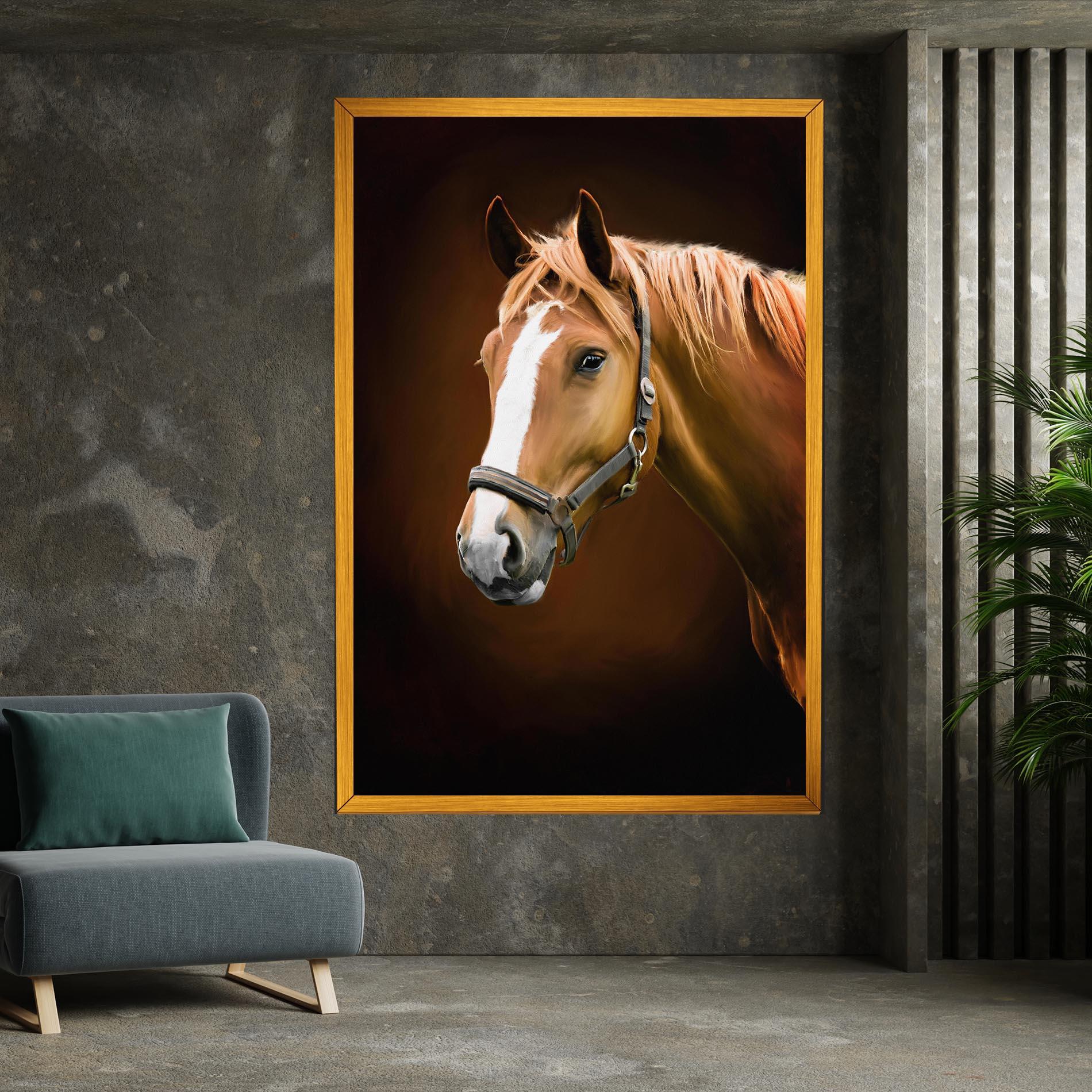 Vászonkép Digital Painted Horse mockup 7