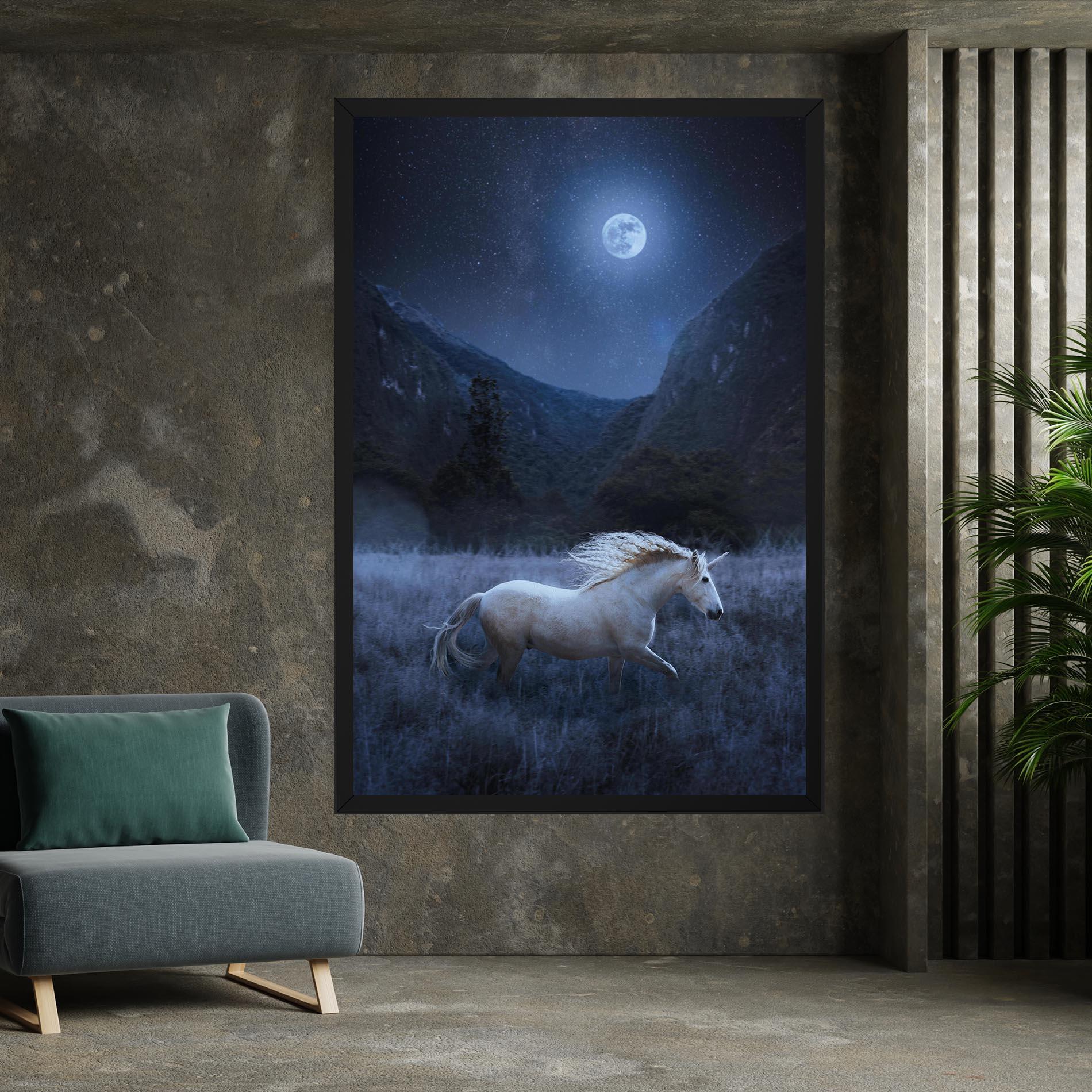 Vászonkép Blue Moon Unicorn mockup 7