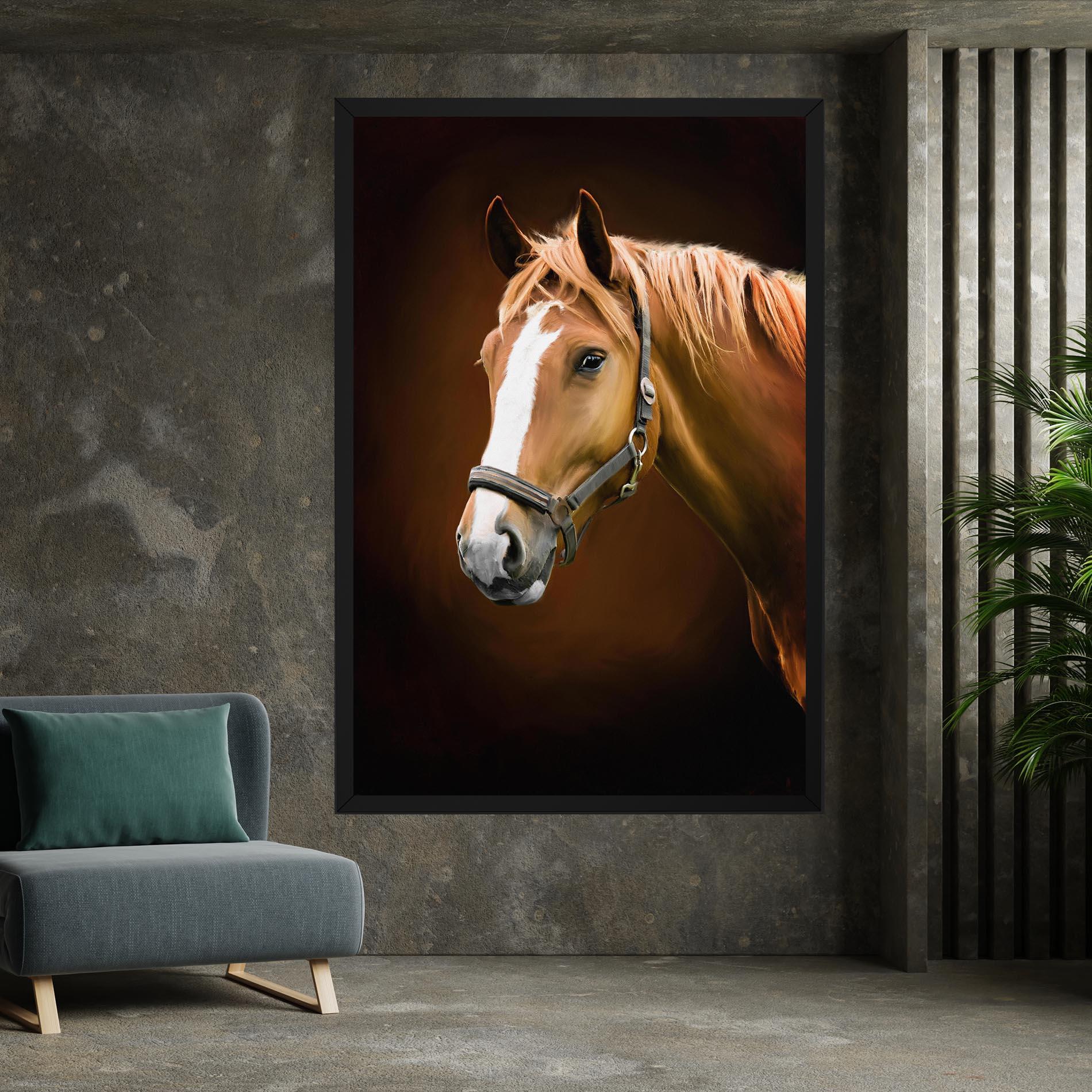 Vászonkép Digital Painted Horse mockup 7