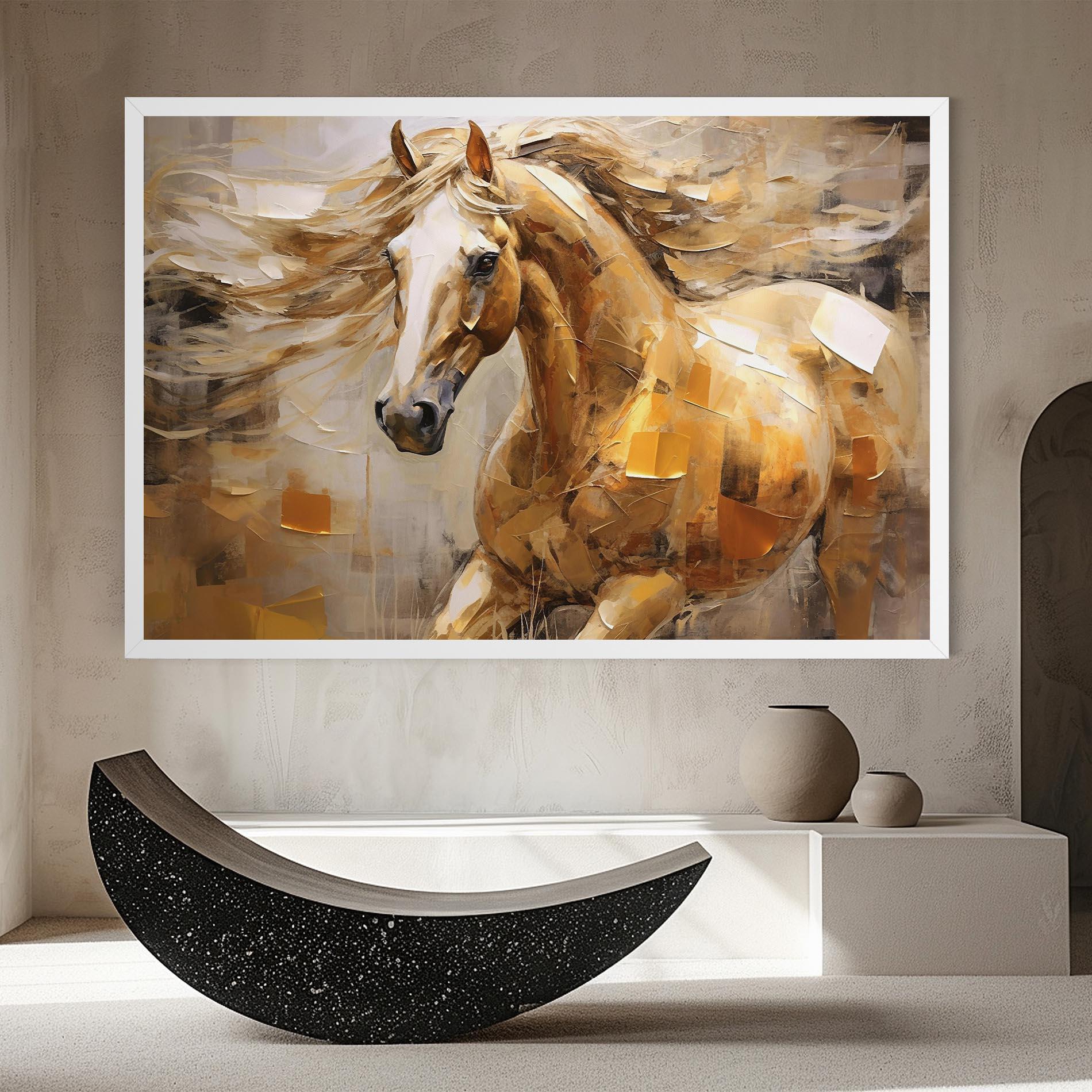 Vászonkép Light Brown Horse mockup 8