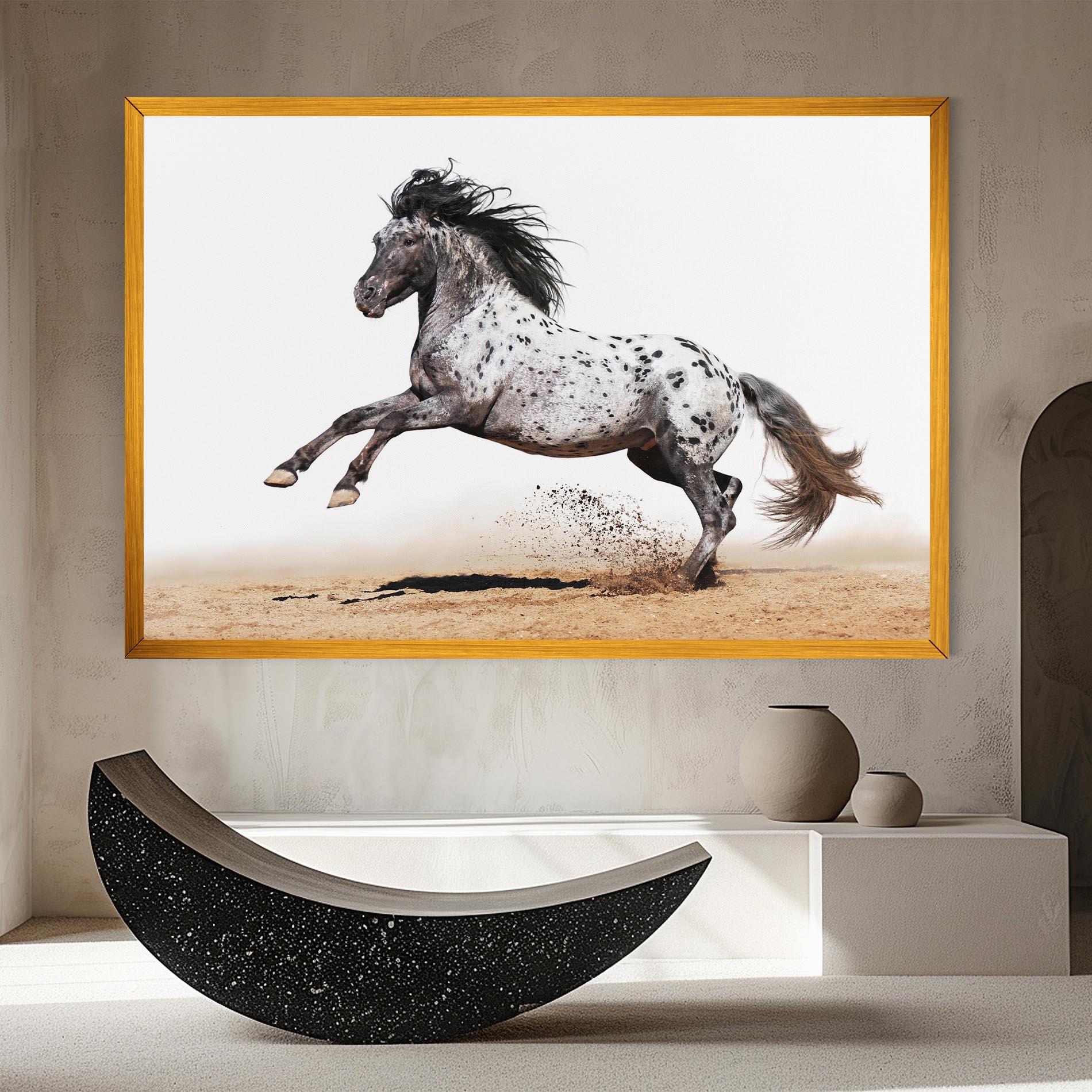Vászonkép Appaloosa Horse Running mockup 8