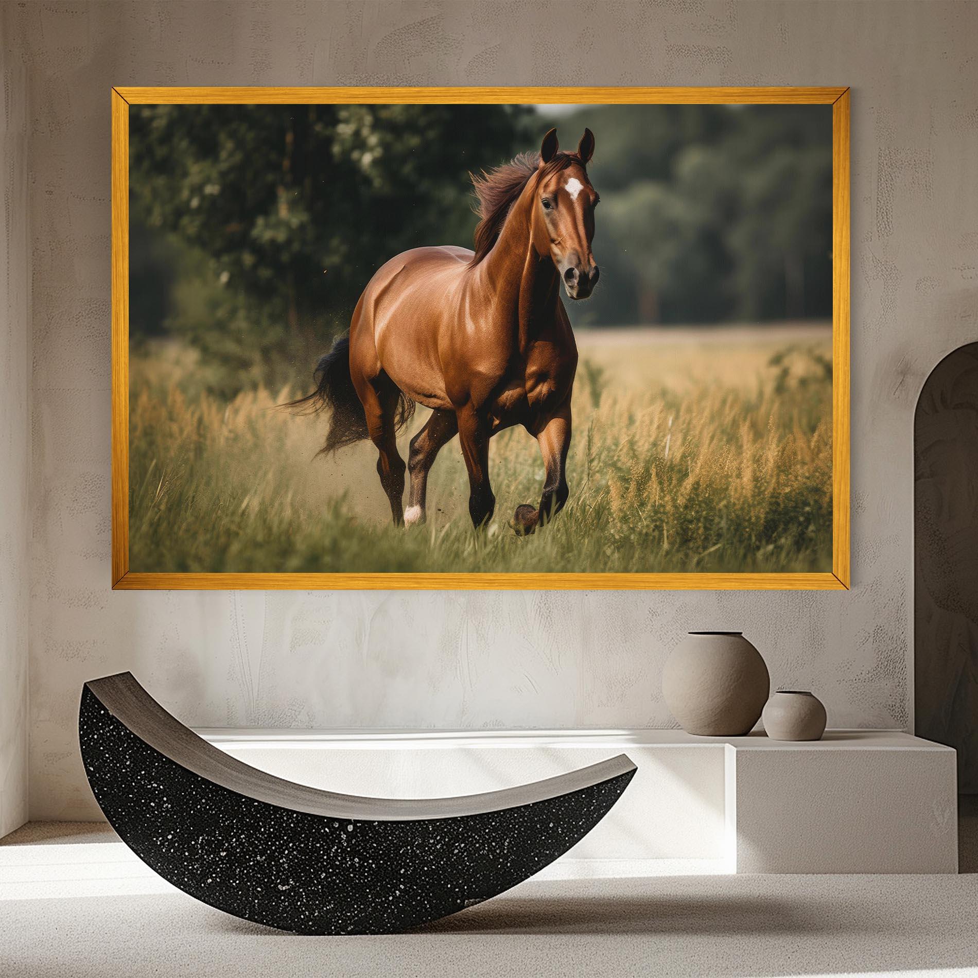 Vászonkép Wild Horse Running mockup 8
