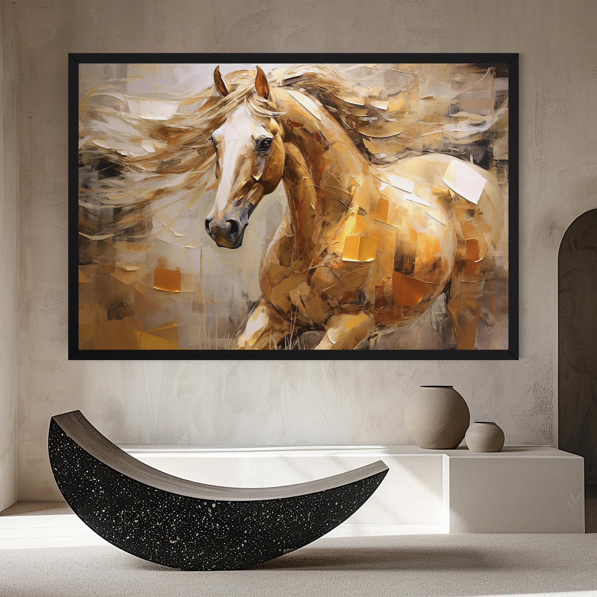 Vászonkép Light Brown Horse mockup 8