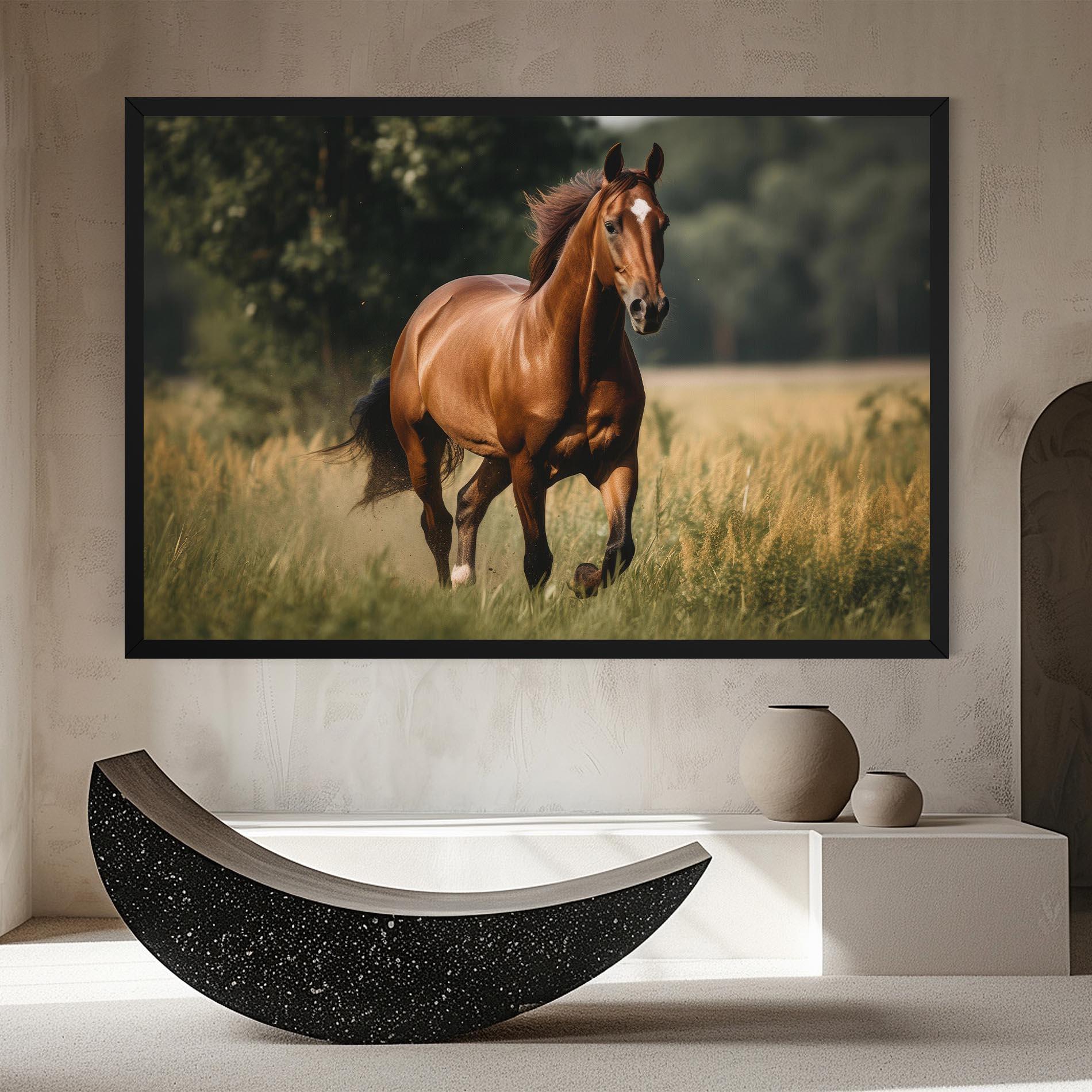 Vászonkép Wild Horse Running mockup 8